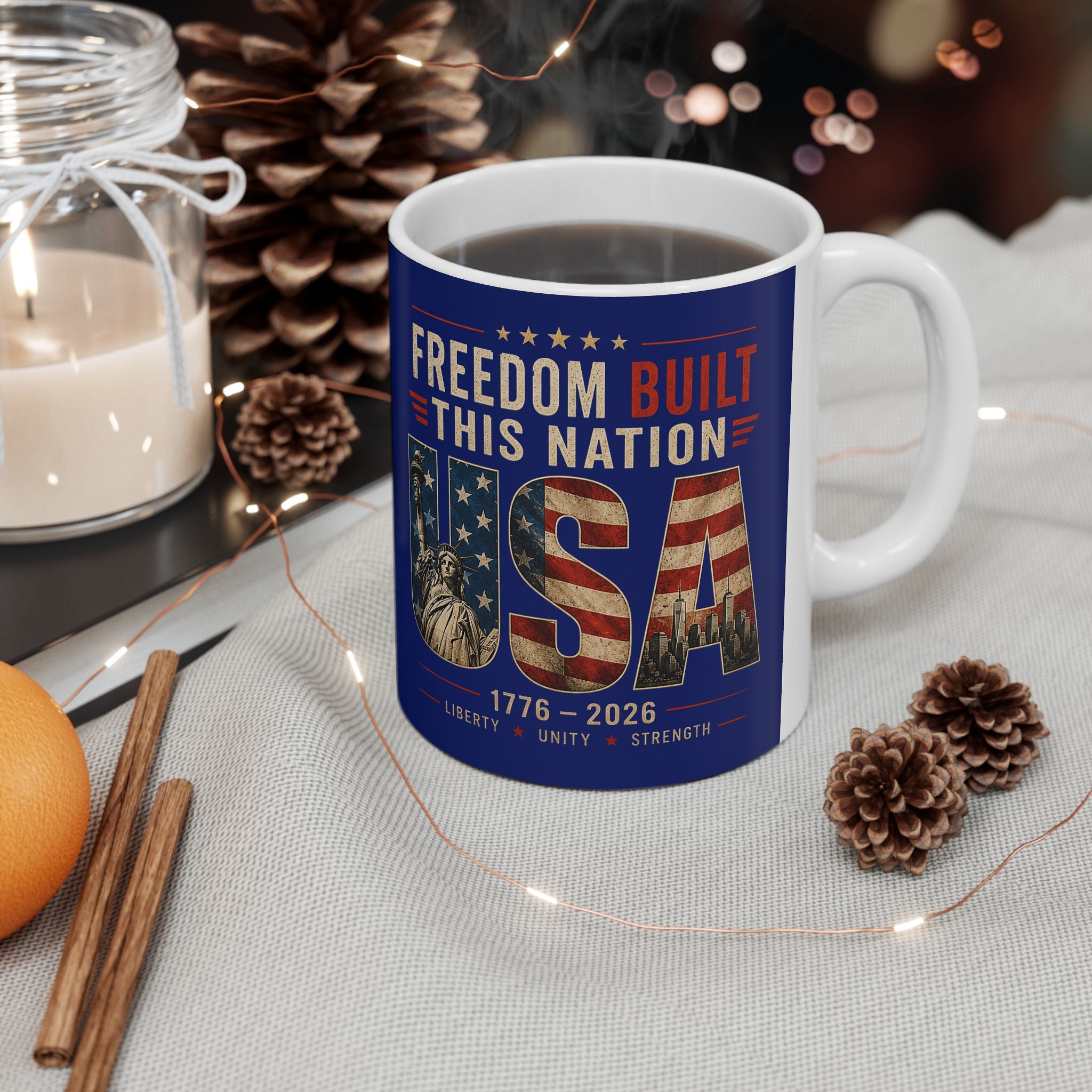 Freedom Built This Nation Mug