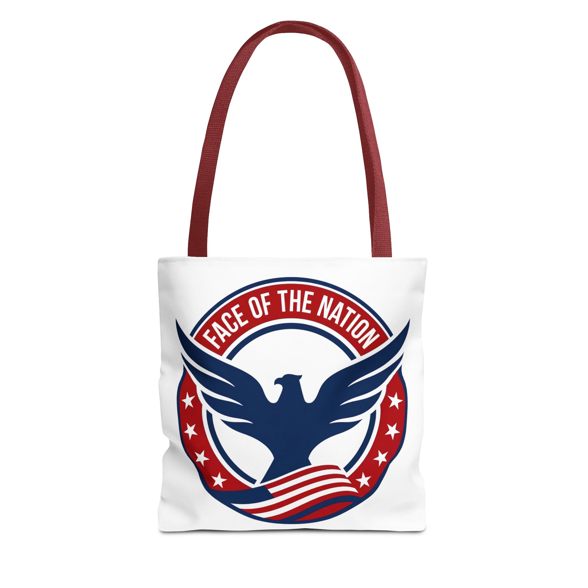 Patriotic 'Face of the Nation' Tote Bag — American Eagle Flag Design
