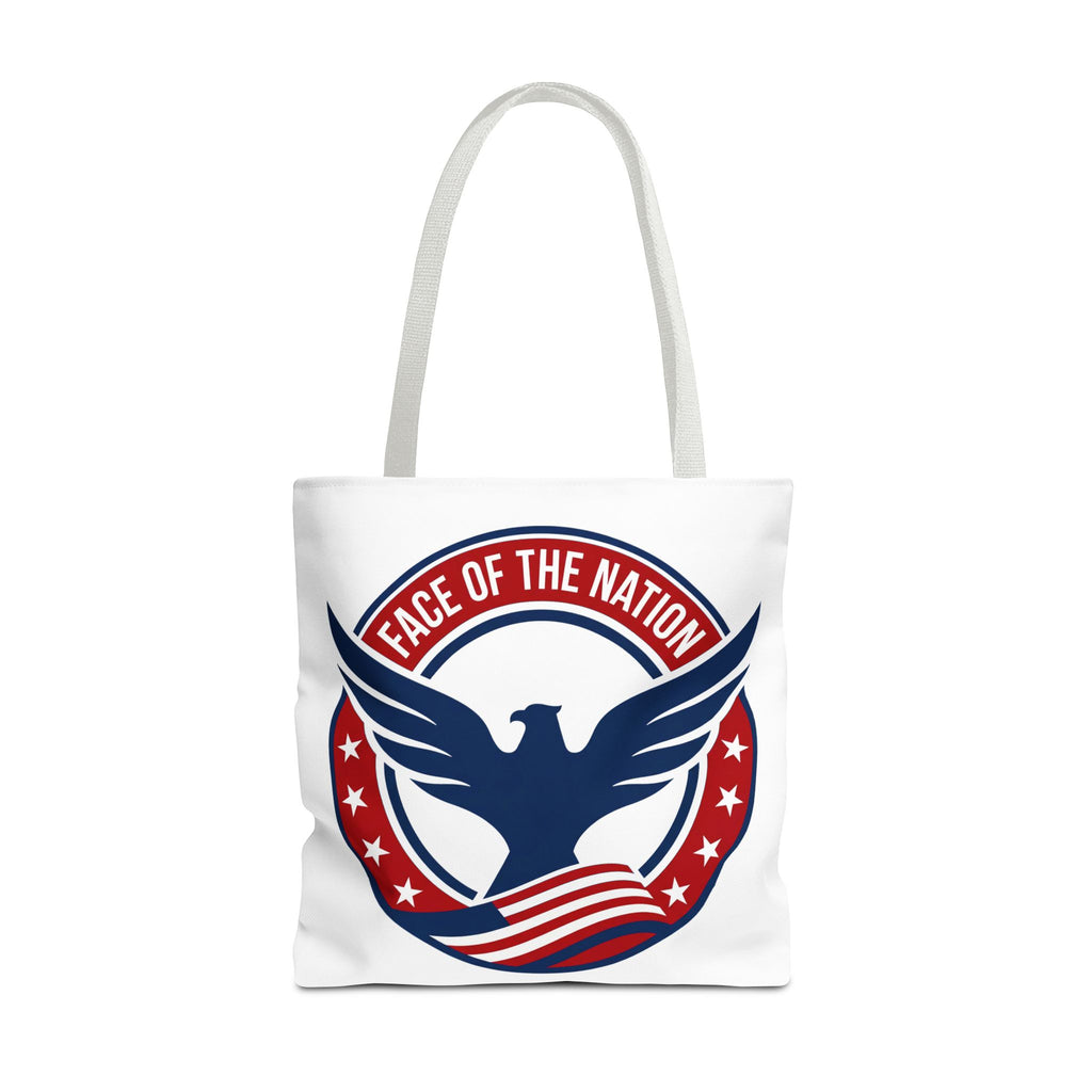 Patriotic 'Face of the Nation' Tote Bag — American Eagle Flag Design