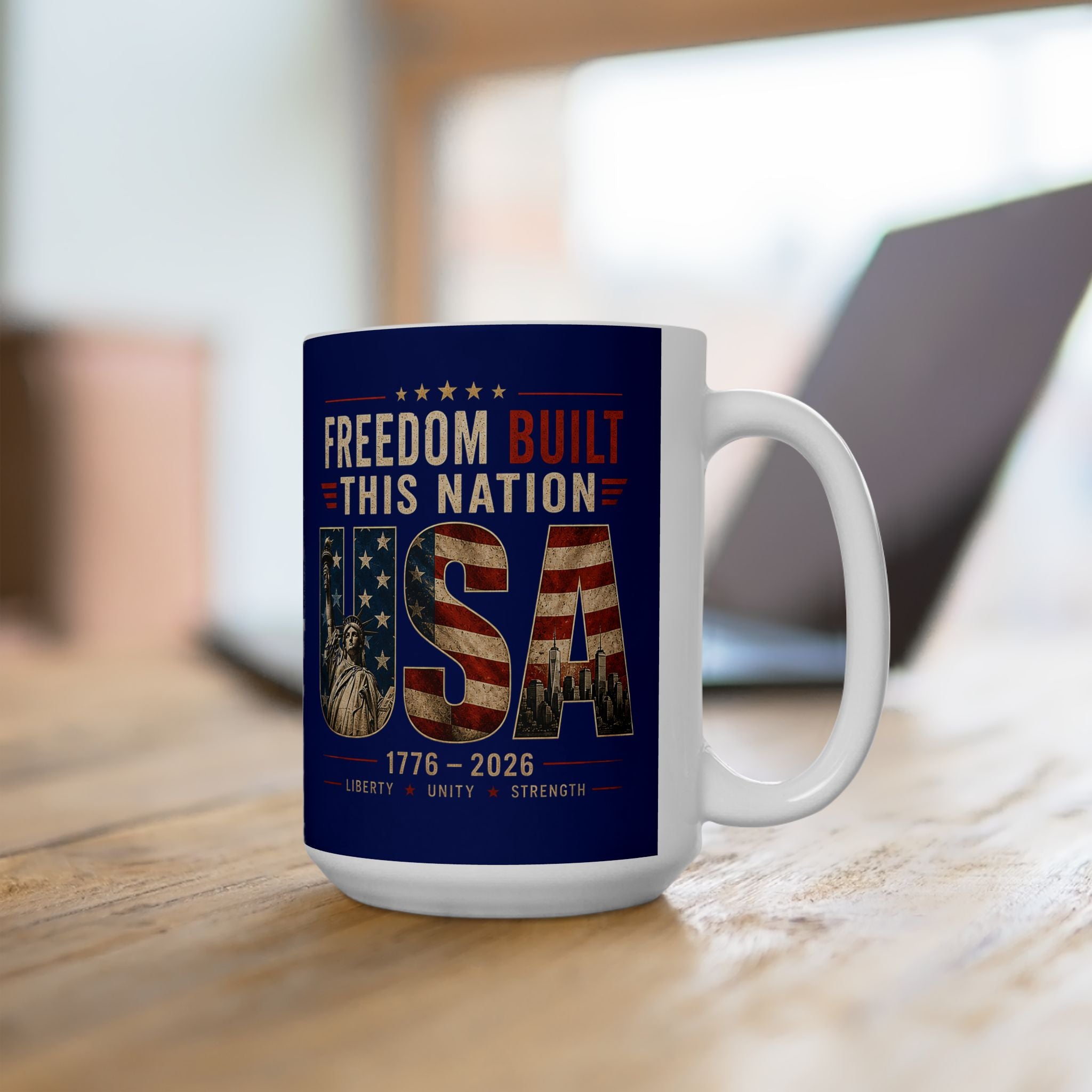 Freedom Built This Nation Mug
