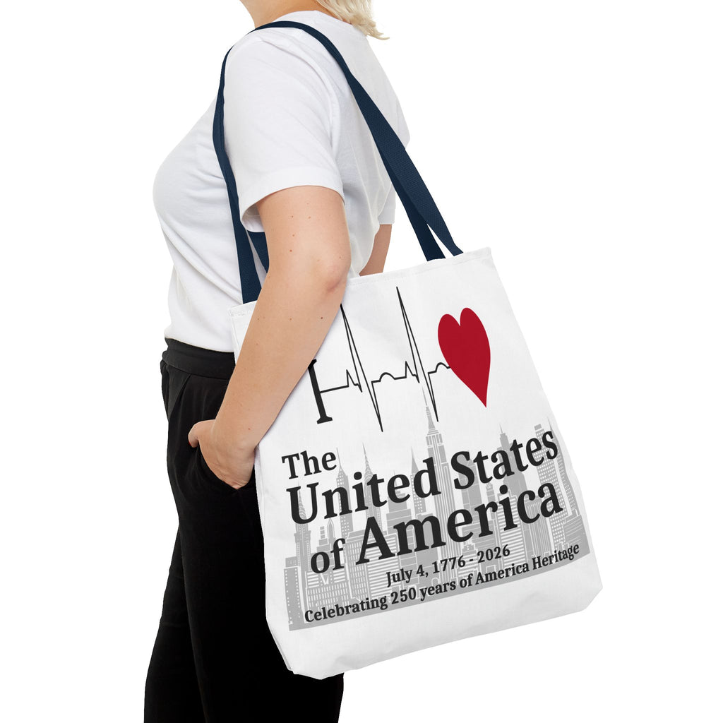 I Love The United States of America 250th Anniversary Patriotic Tote Bag