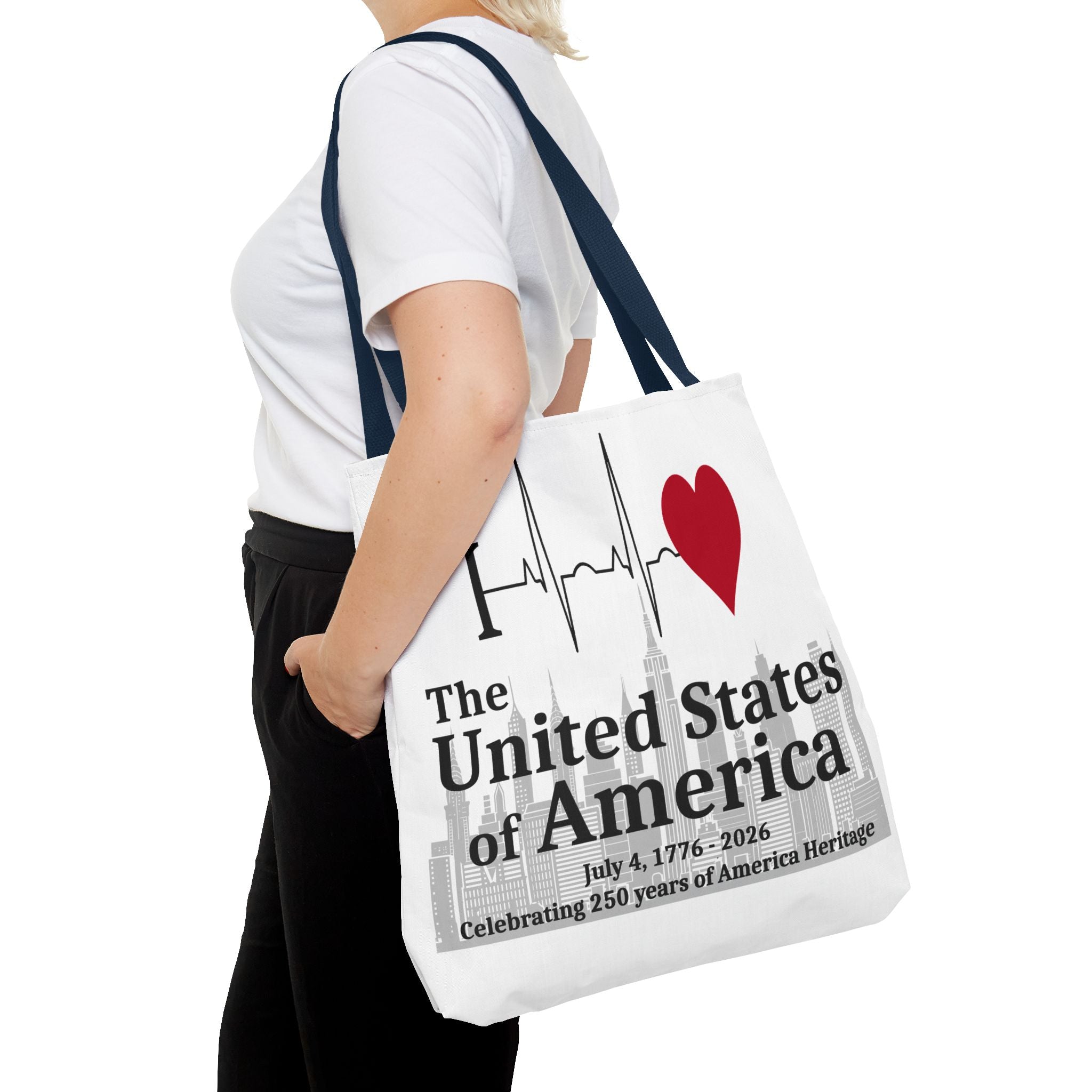 I Love The United States of America 250th Anniversary Patriotic Tote Bag