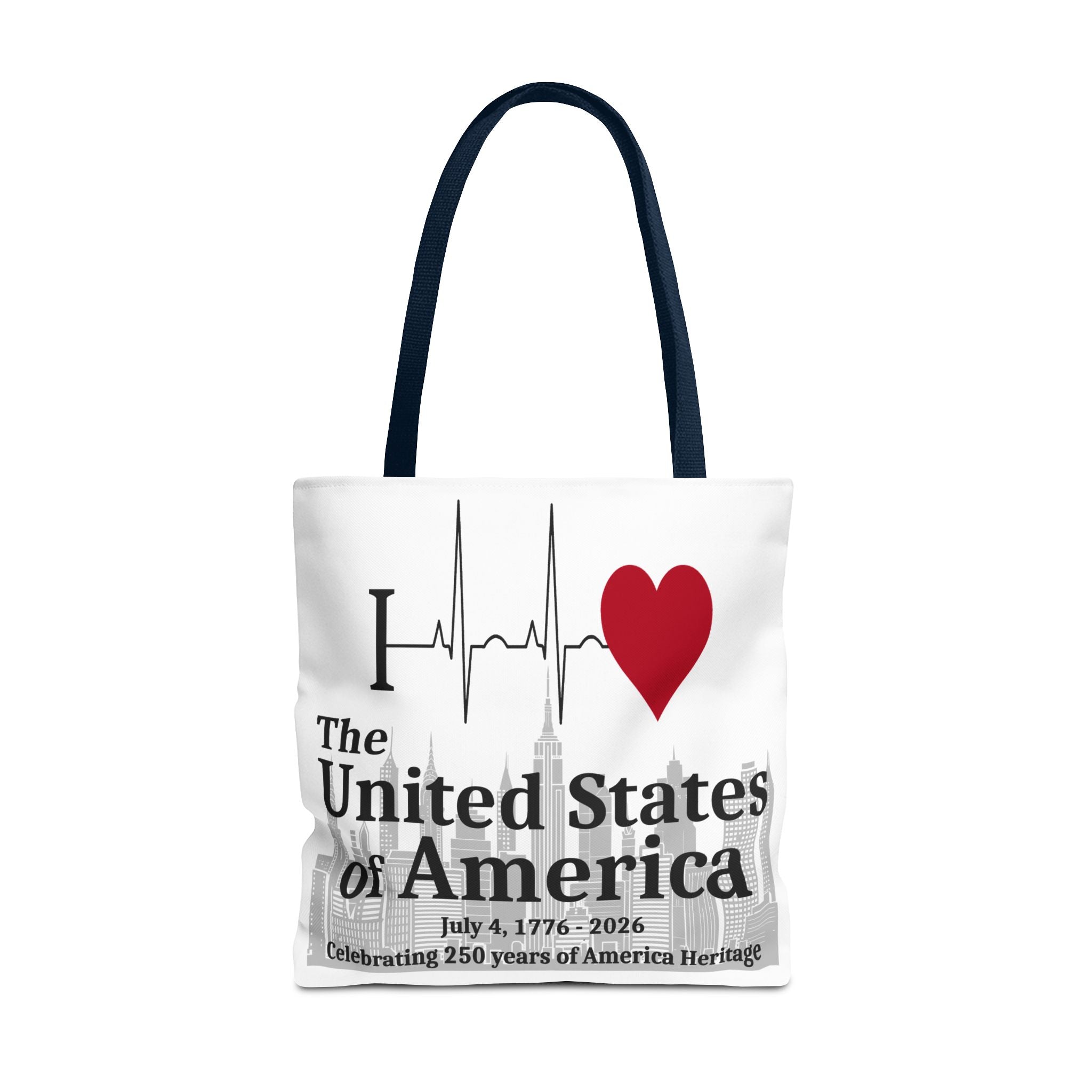 I Love The United States of America 250th Anniversary Patriotic Tote Bag
