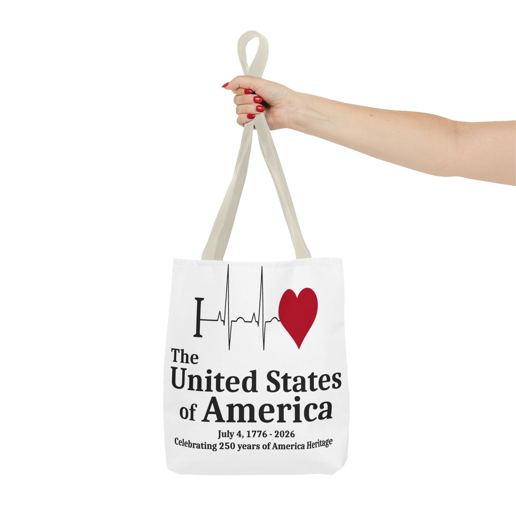 I Love The United States of America 250th Anniversary Patriotic Tote Bag