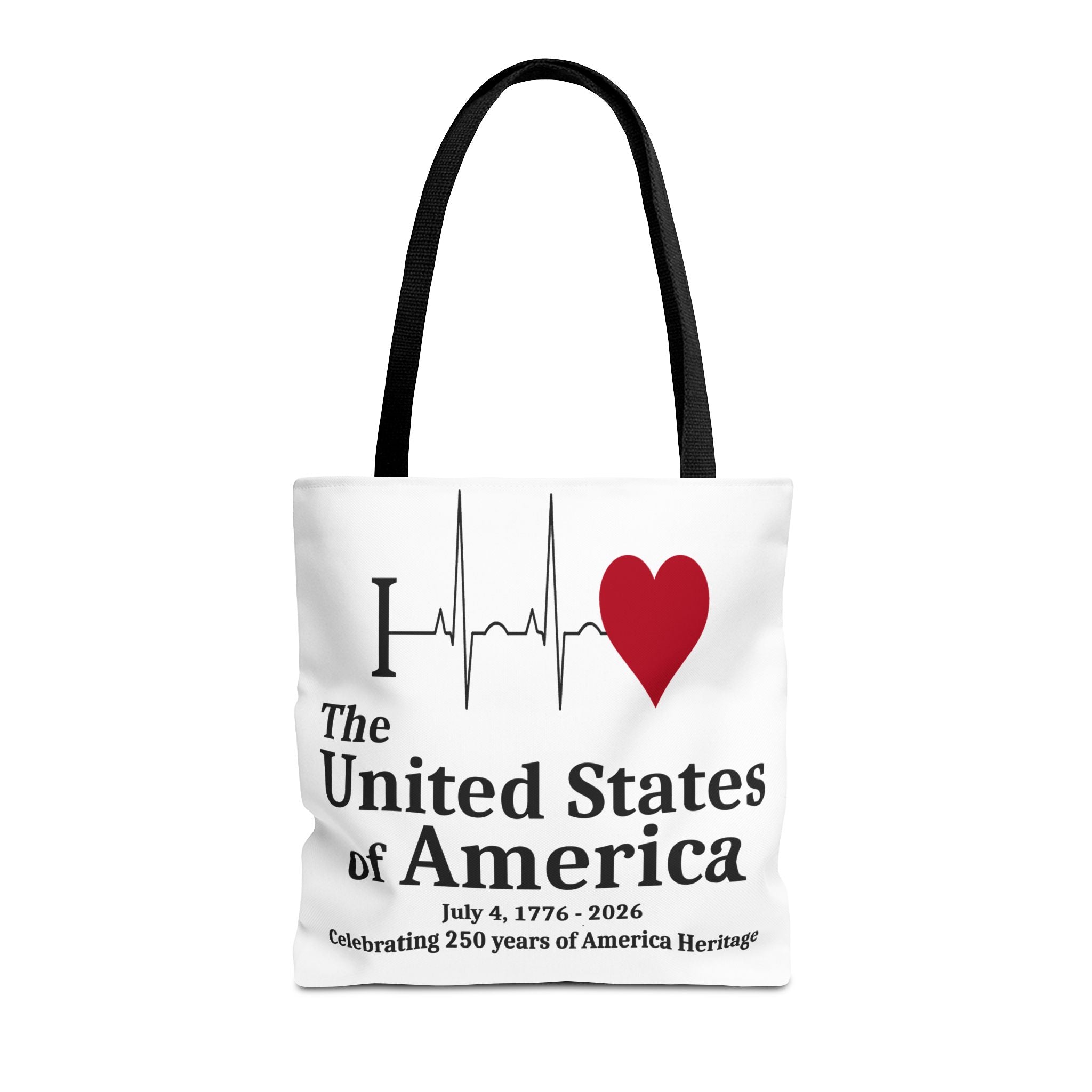 I Love The United States of America 250th Anniversary Patriotic Tote Bag