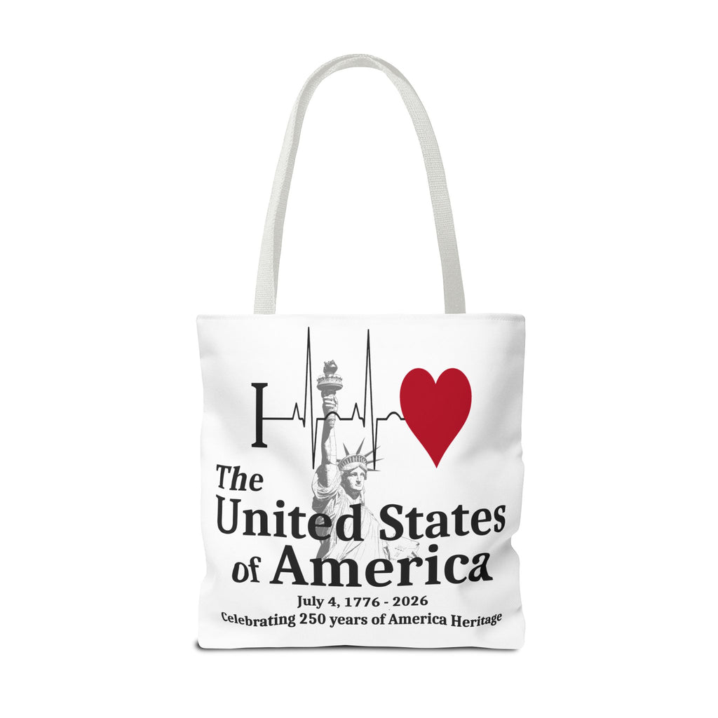 I Love The United States of America 250th Anniversary Patriotic Tote Bag