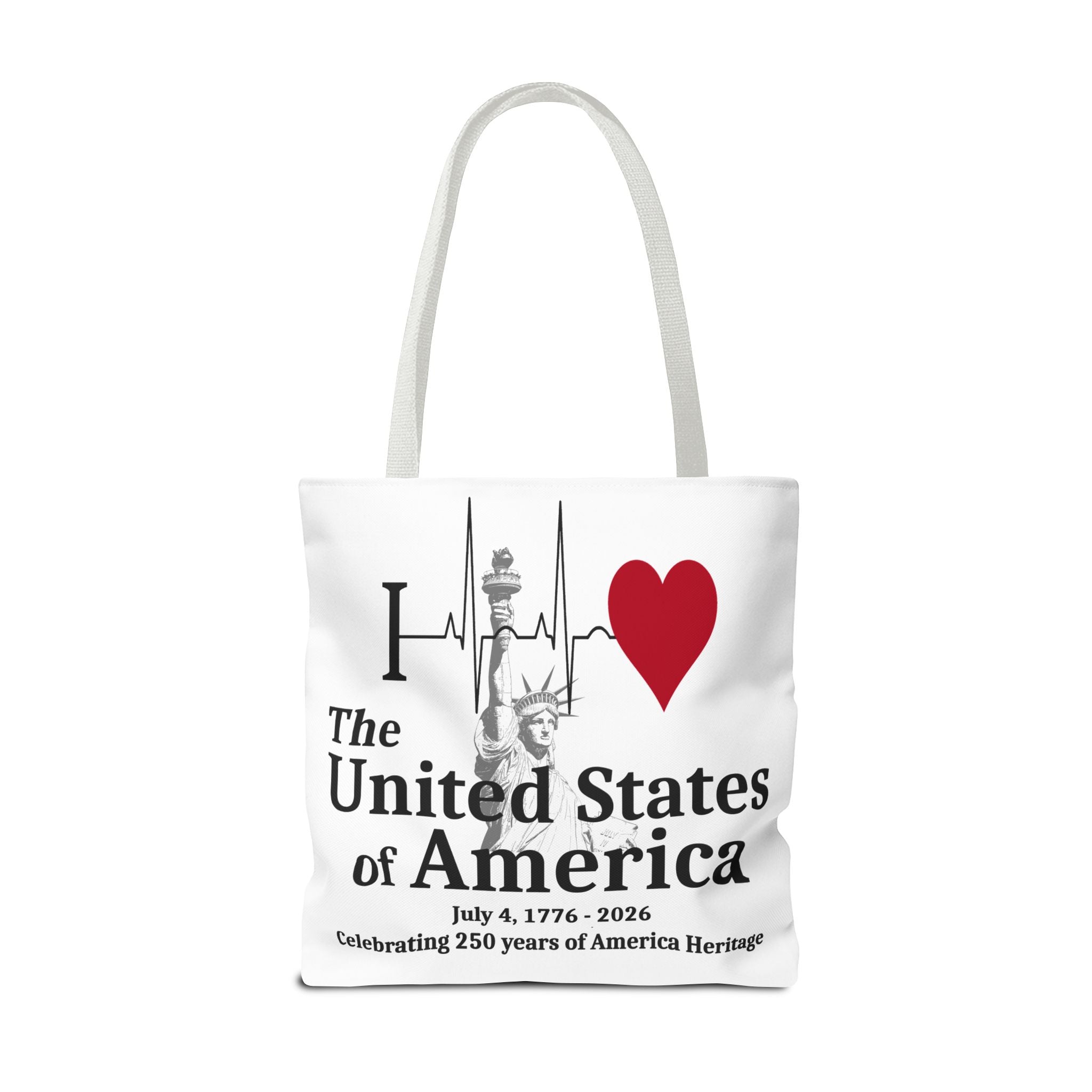 I Love The United States of America 250th Anniversary Patriotic Tote Bag