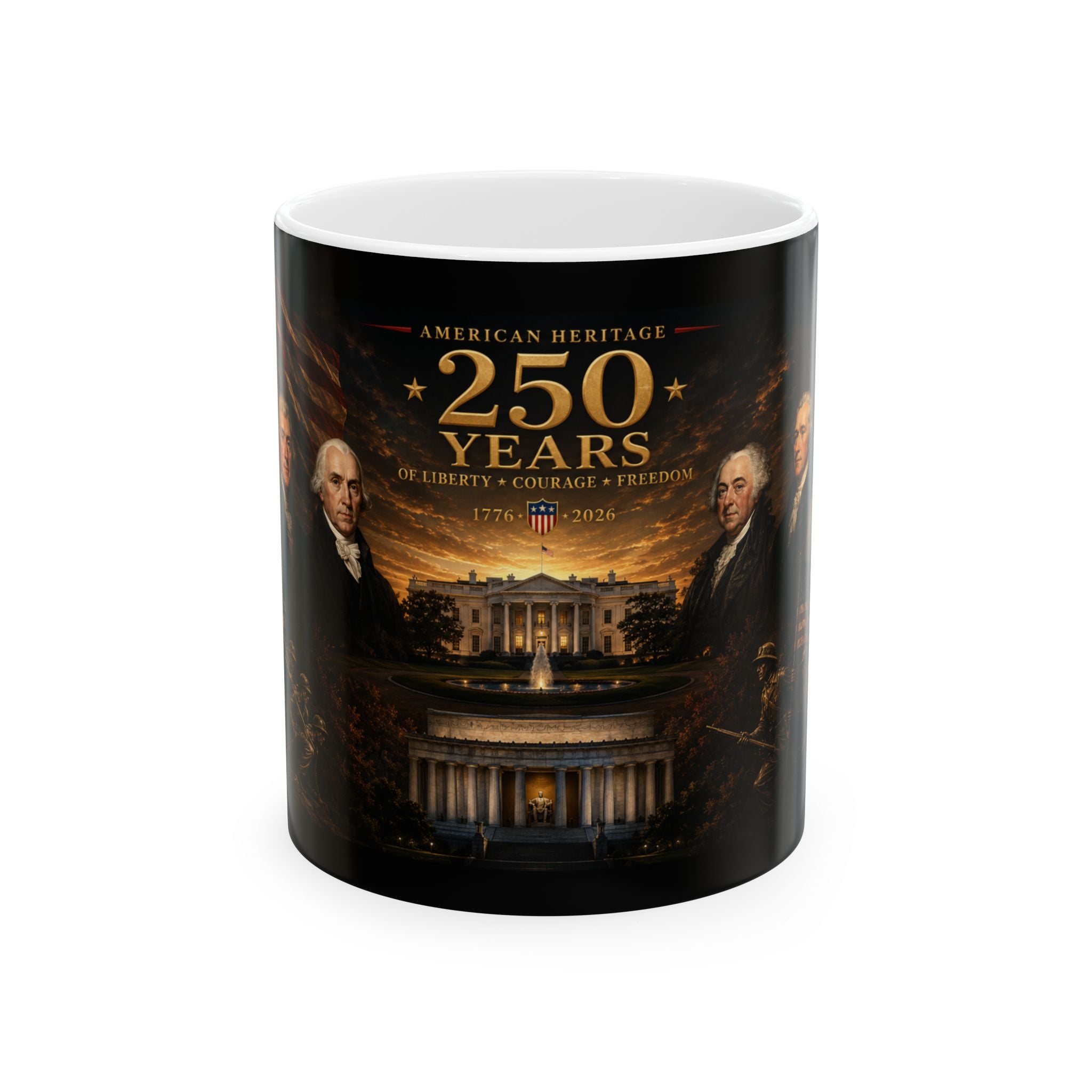 250th Heritage White House Mug