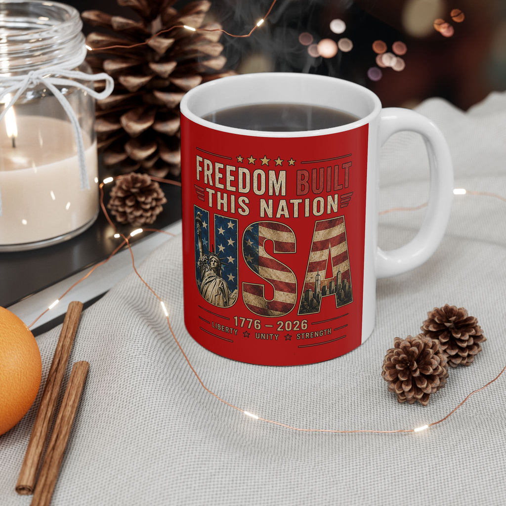 Freedom Built This Nation Mug