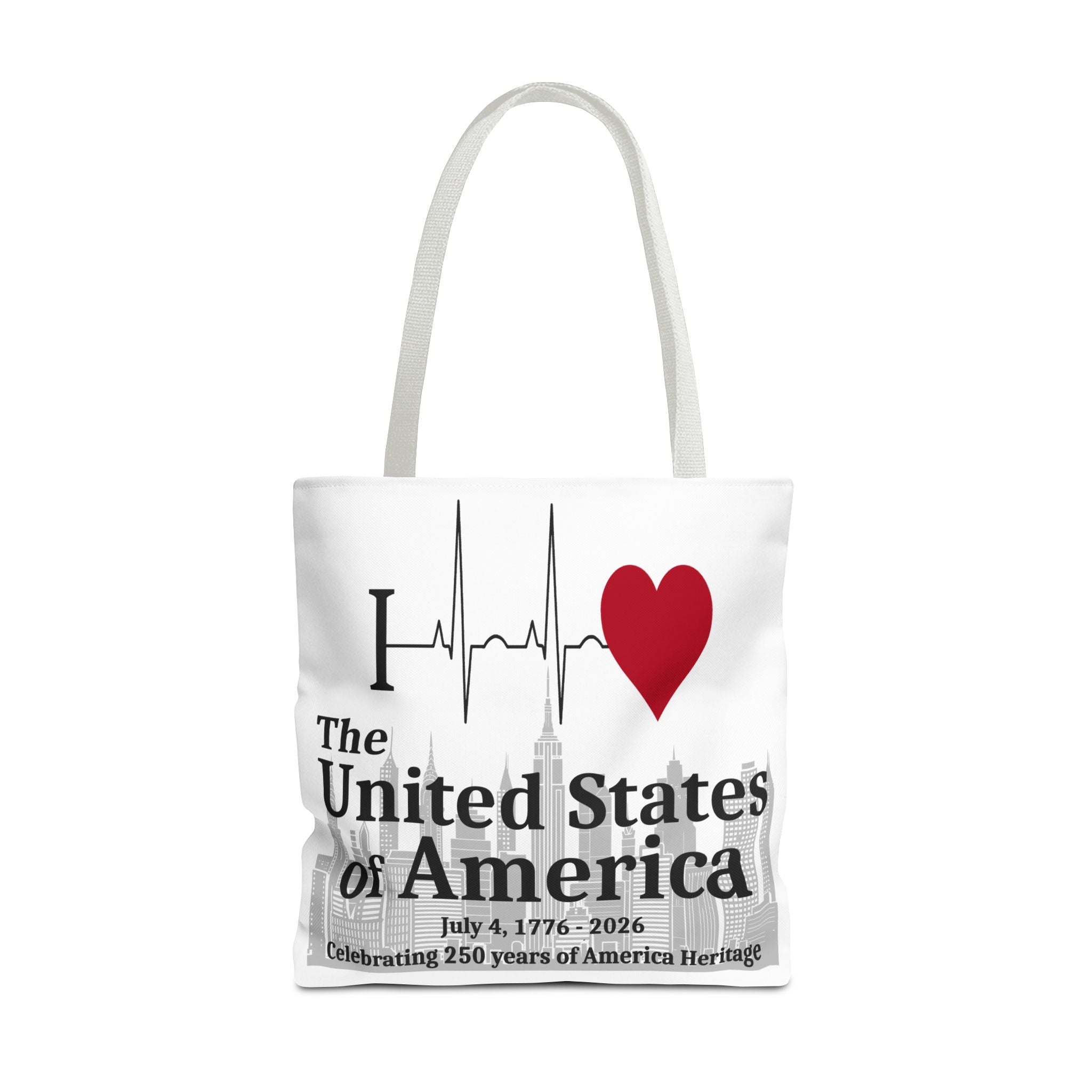 I Love The United States of America 250th Anniversary Patriotic Tote Bag