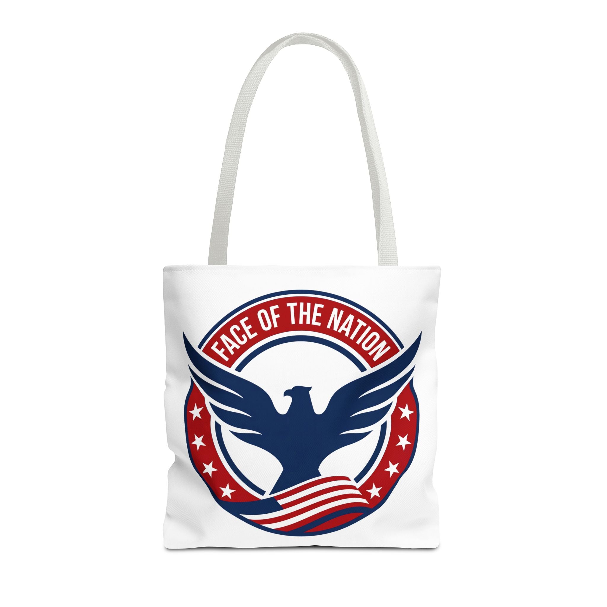 Patriotic 'Face of the Nation' Tote Bag — American Eagle Flag Design