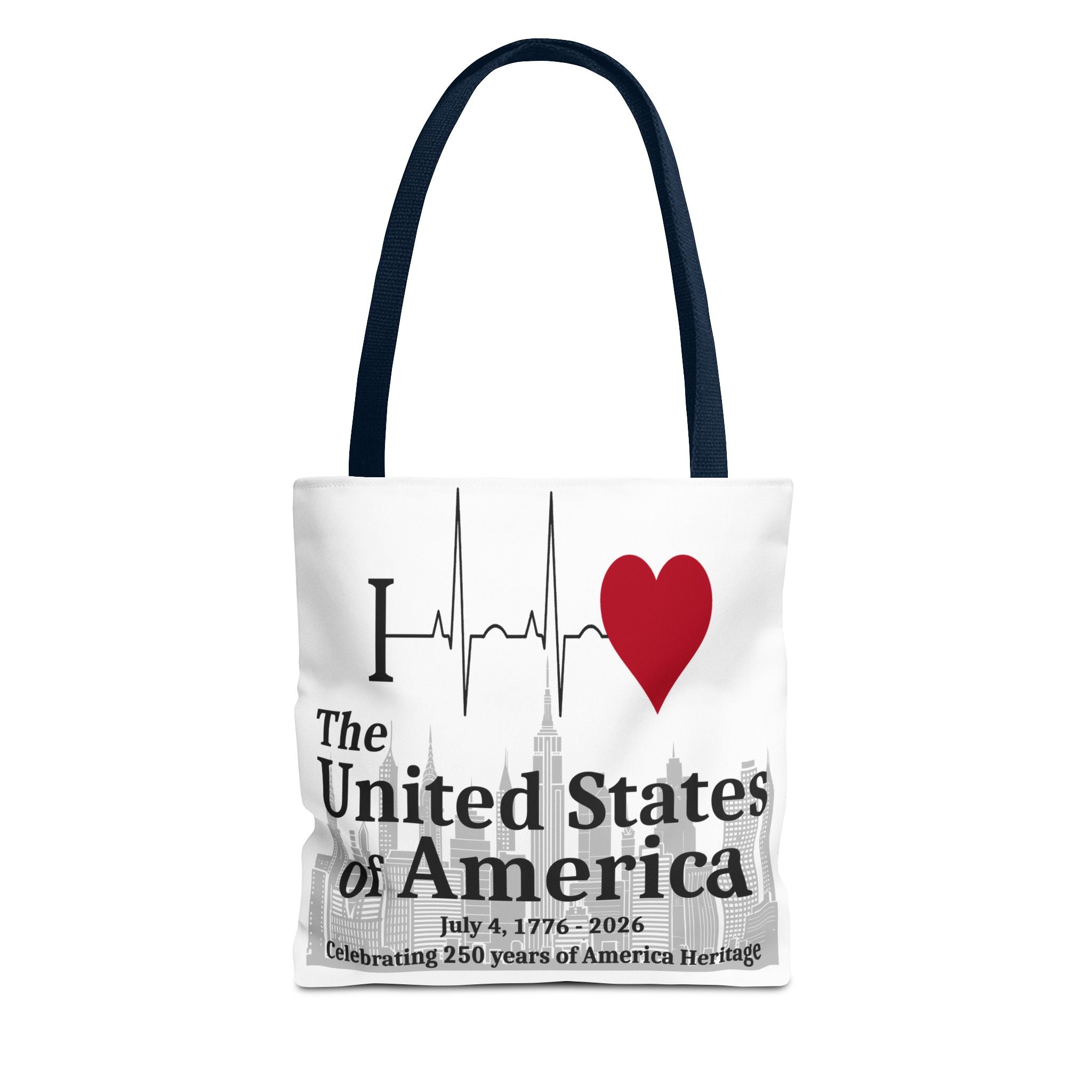 I Love The United States of America 250th Anniversary Patriotic Tote Bag