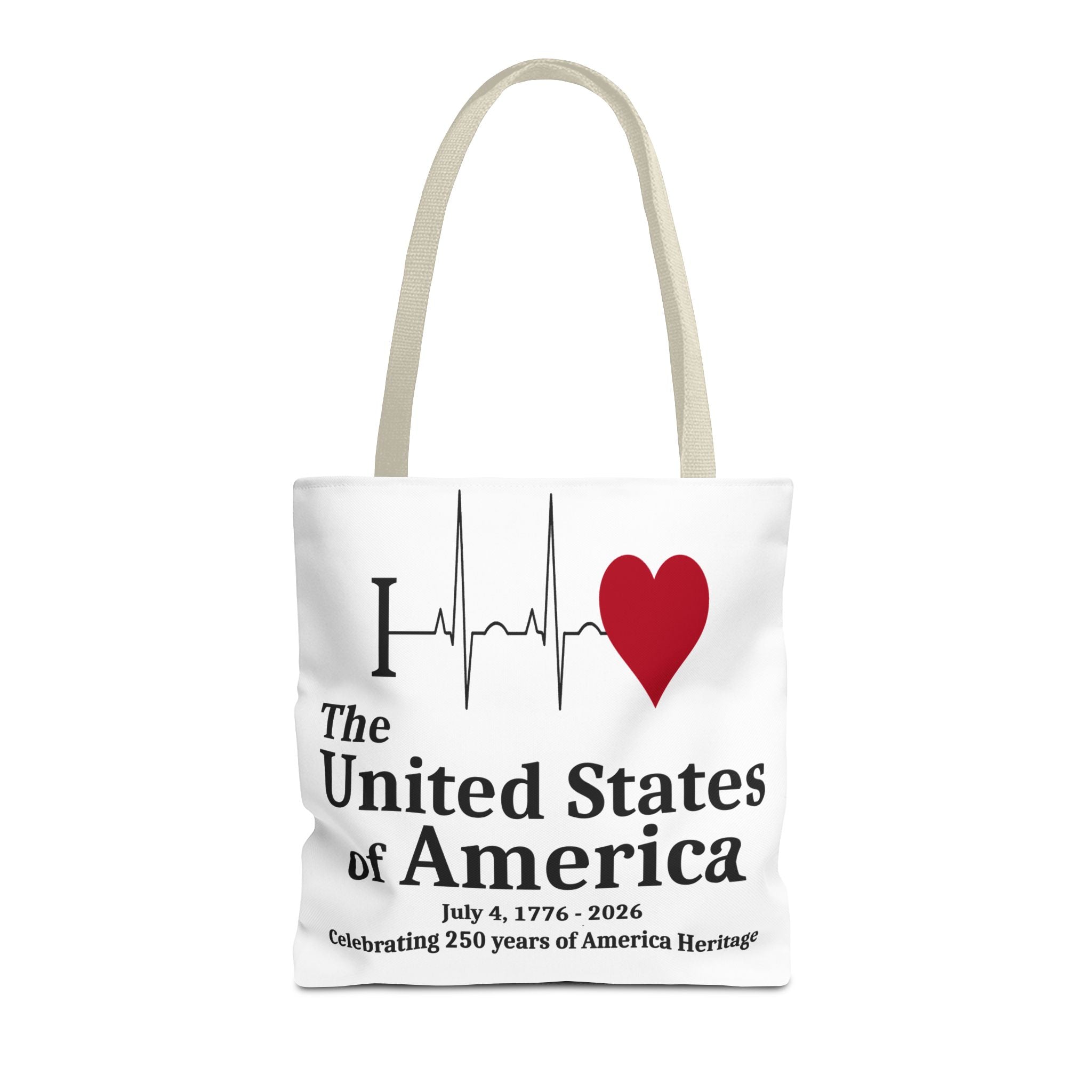 I Love The United States of America 250th Anniversary Patriotic Tote Bag