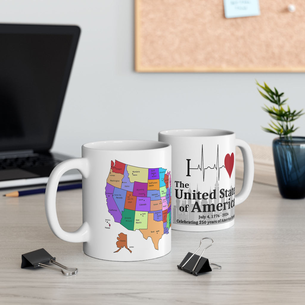 I ❤️ The United States of America — NYC Skyline Mug