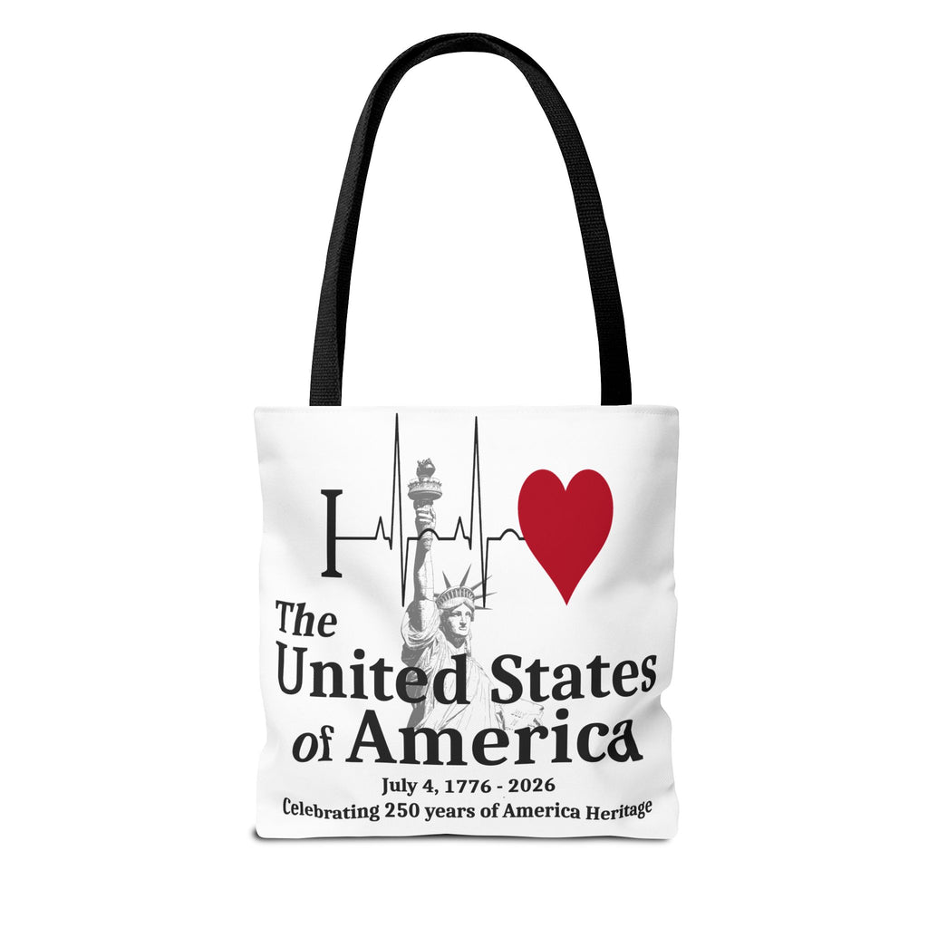 I Love The United States of America 250th Anniversary Patriotic Tote Bag