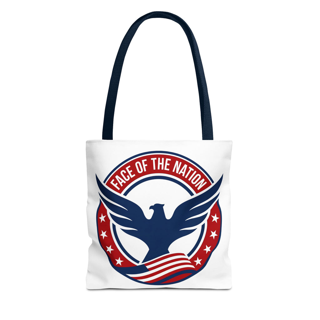 Patriotic 'Face of the Nation' Tote Bag — American Eagle Flag Design