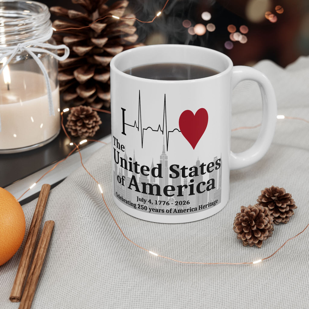 I ❤️ The United States of America — NYC Skyline Mug