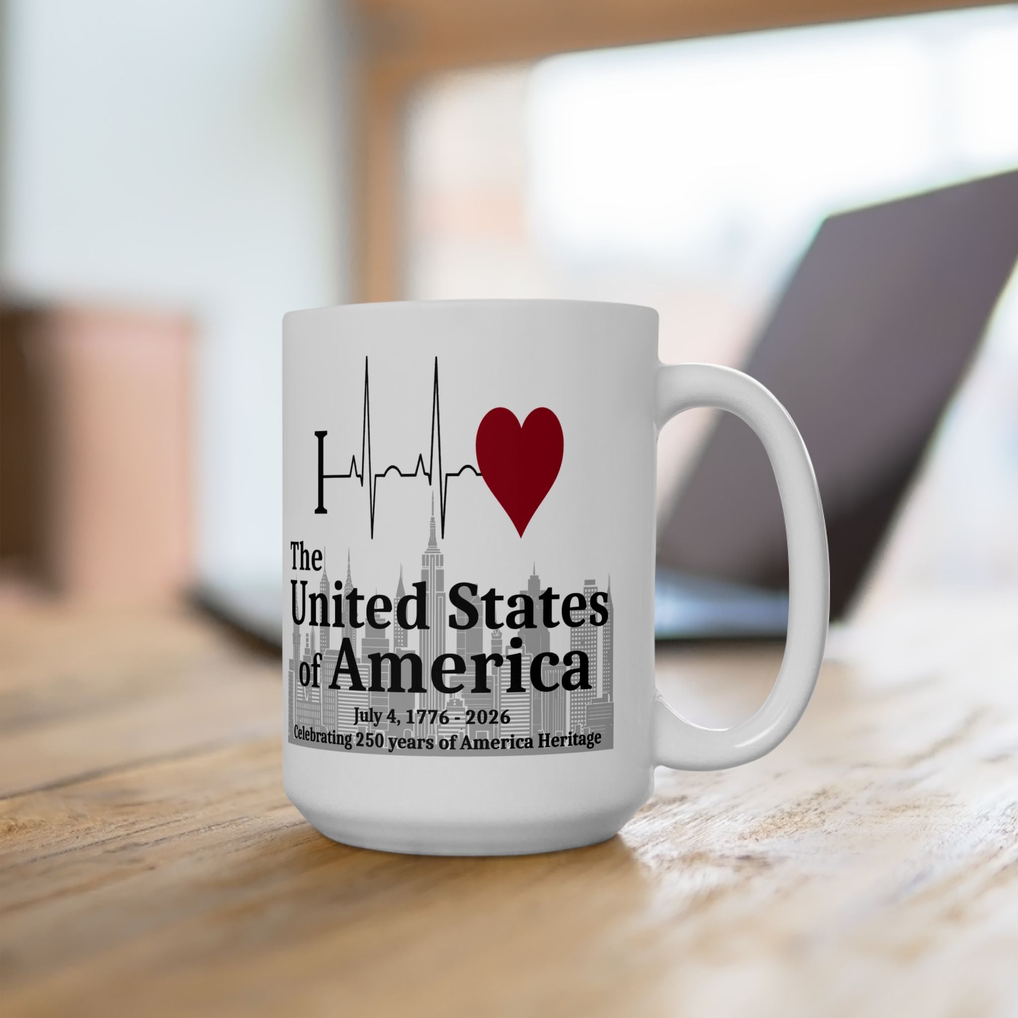 I ❤️ The United States of America — NYC Skyline Mug