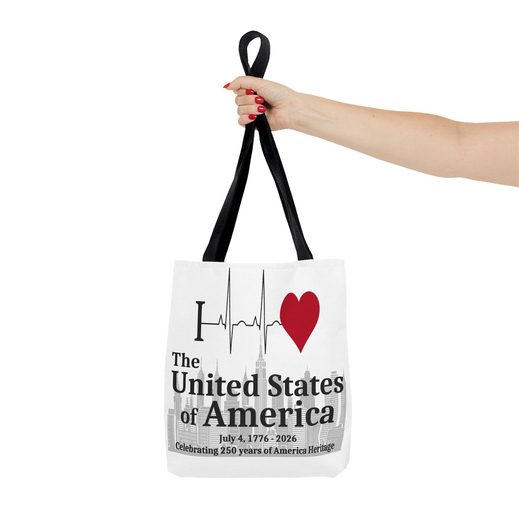 I Love The United States of America 250th Anniversary Patriotic Tote Bag