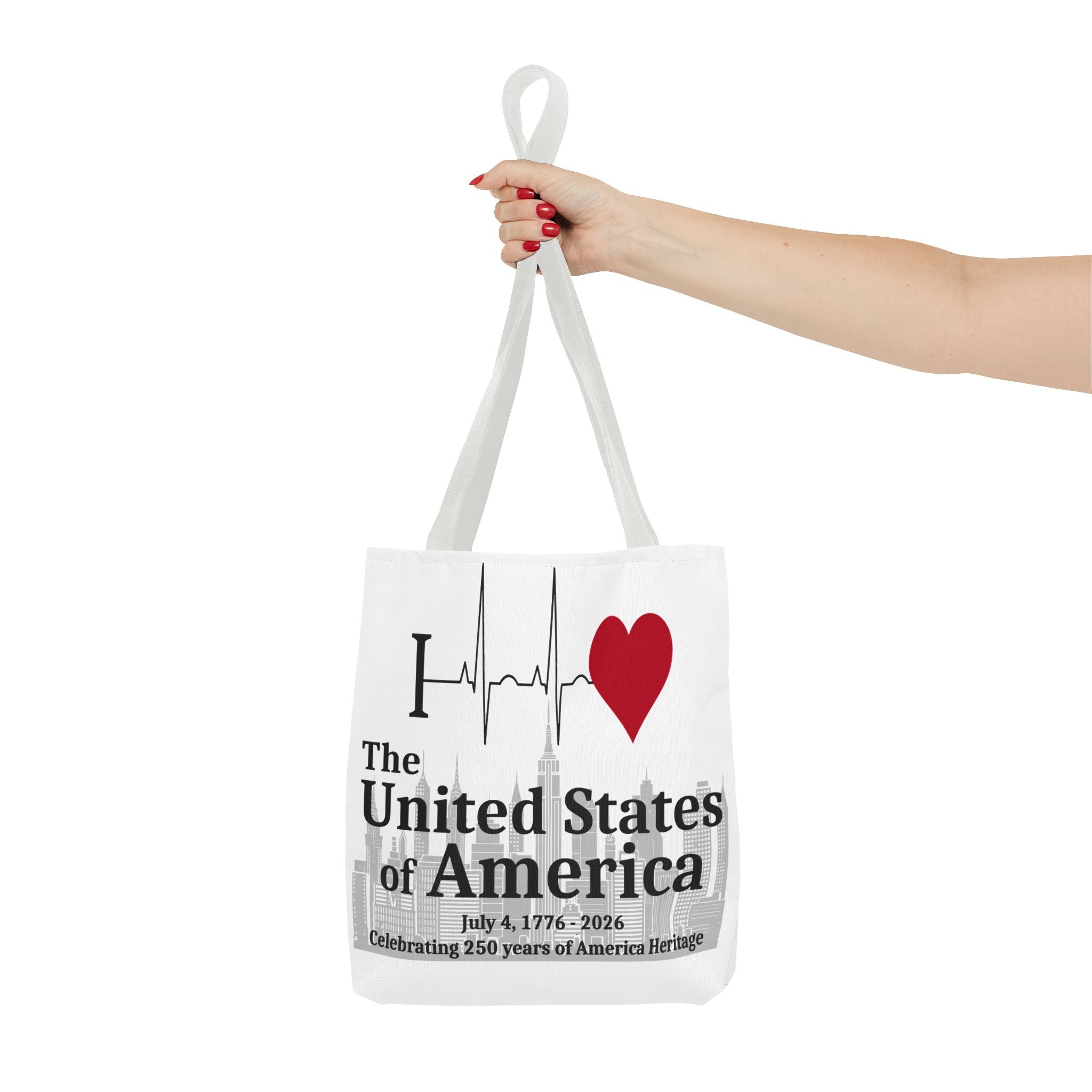 I Love The United States of America 250th Anniversary Patriotic Tote Bag