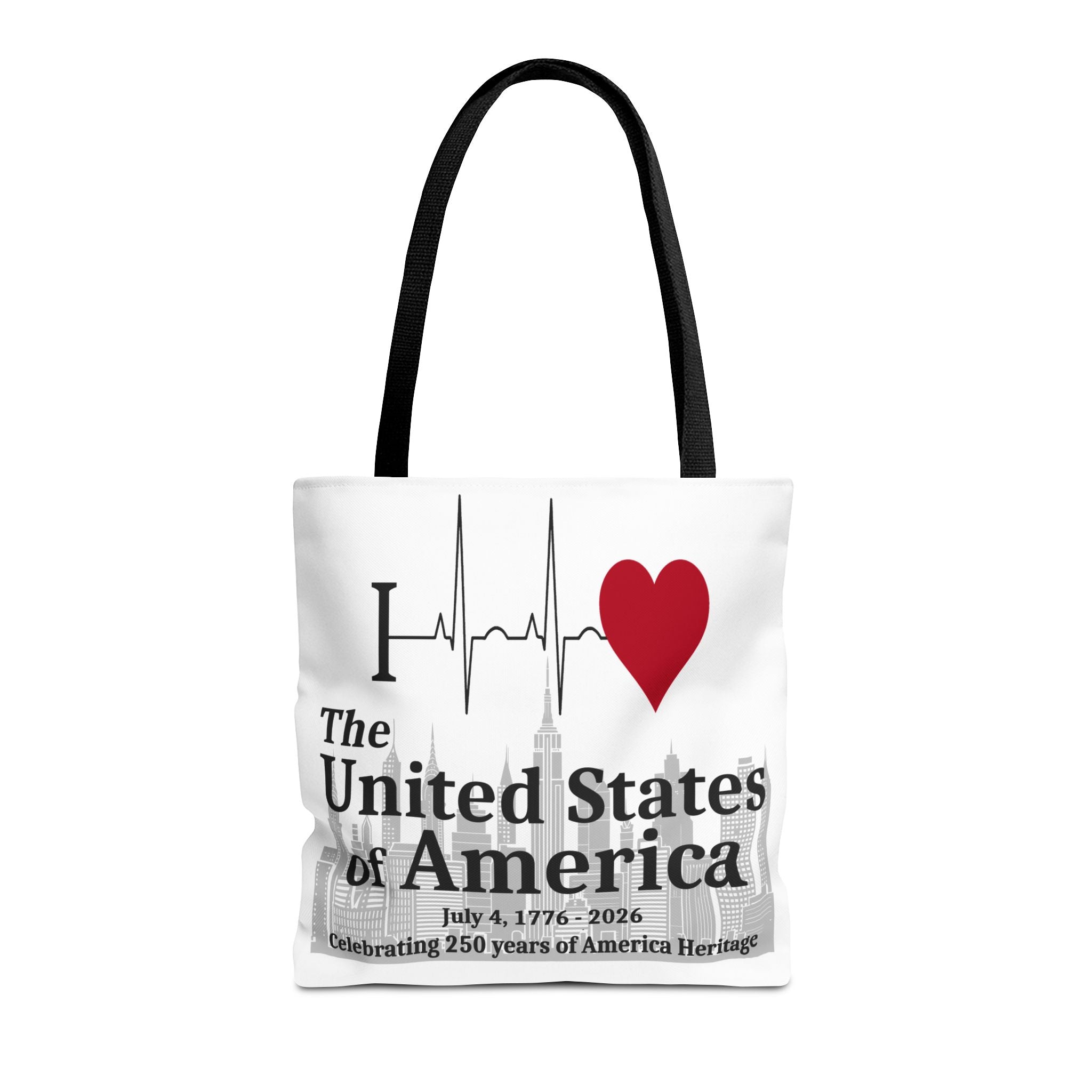 I Love The United States of America 250th Anniversary Patriotic Tote Bag