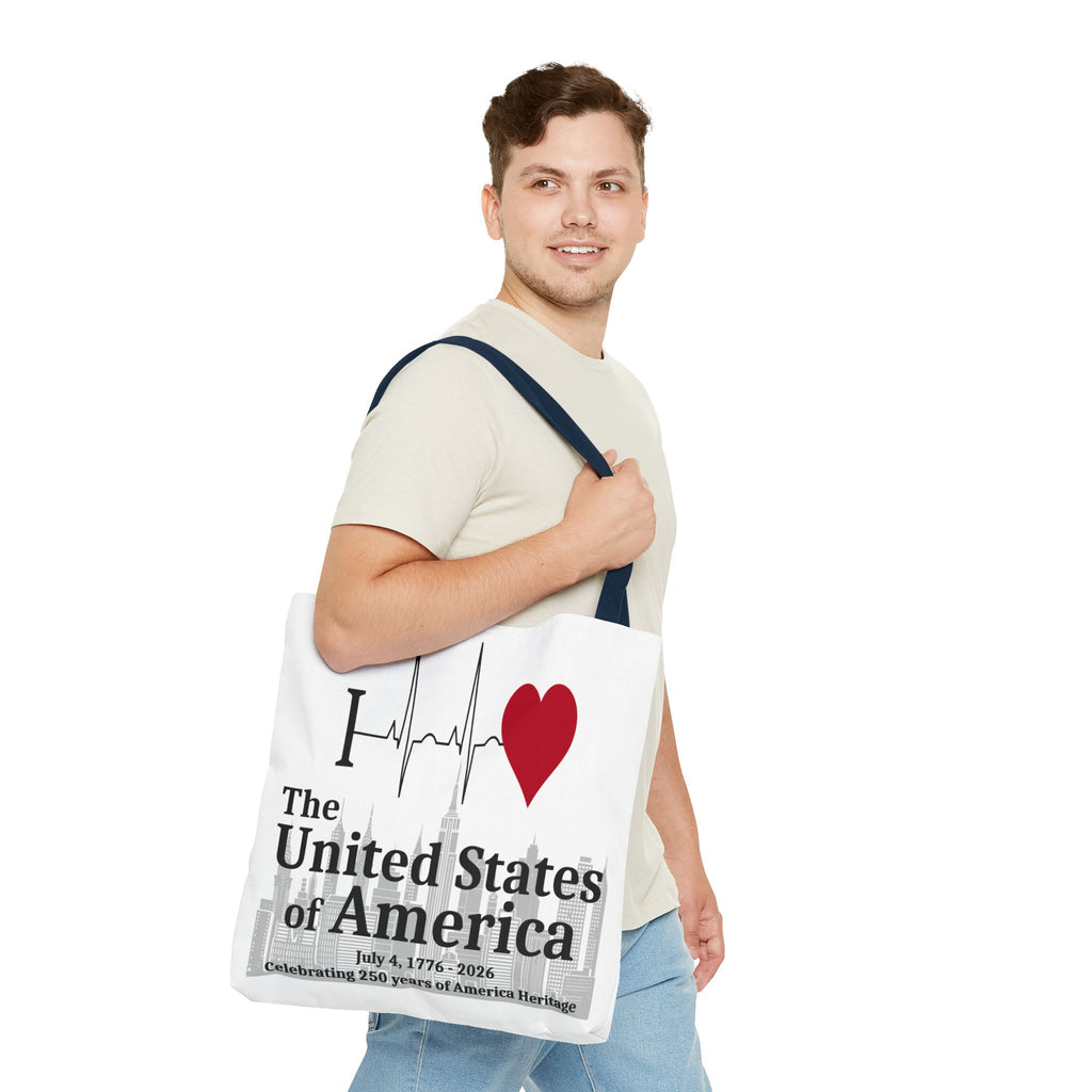 I Love The United States of America 250th Anniversary Patriotic Tote Bag