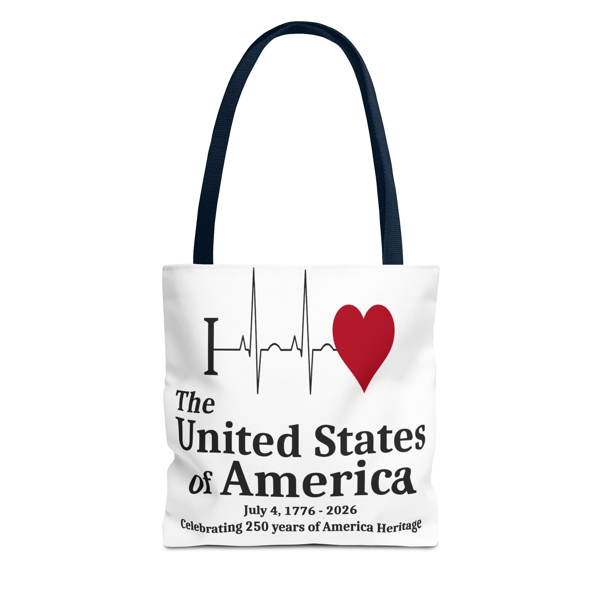 I Love The United States of America 250th Anniversary Patriotic Tote Bag