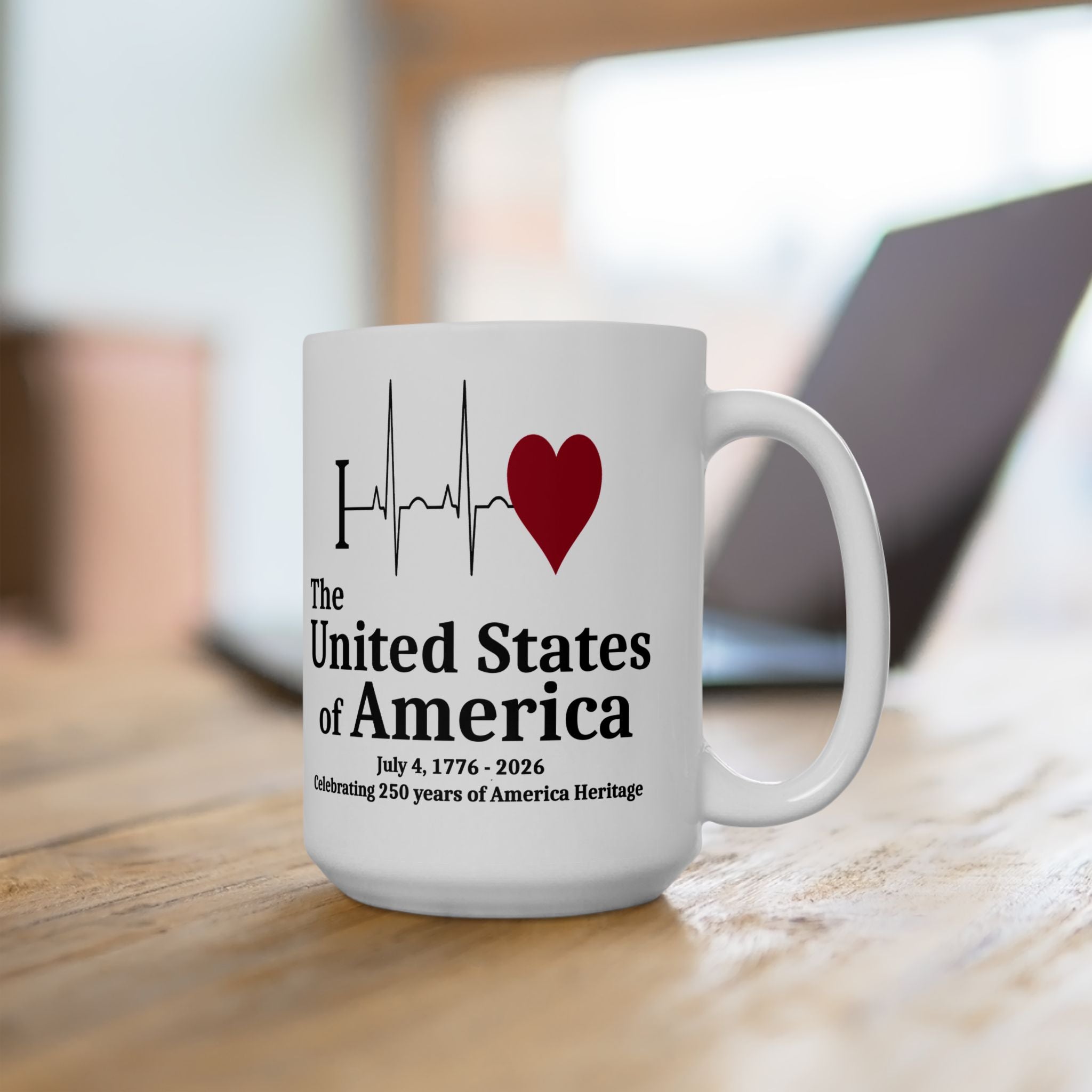 I ❤️ The United States of America — 250 Years Heritage Mug
