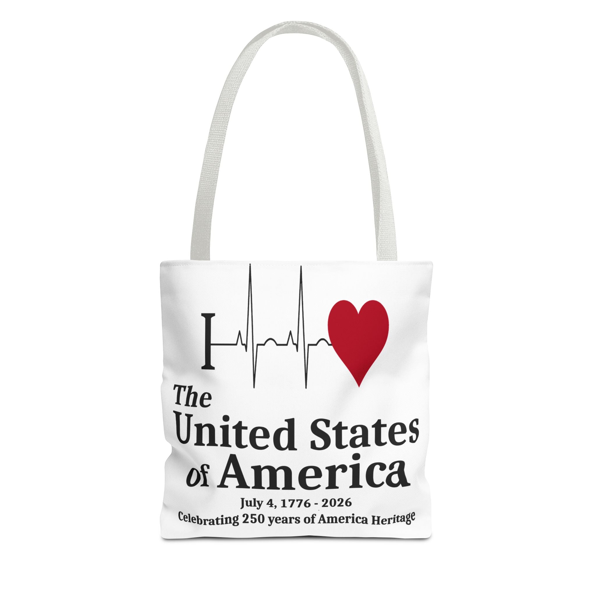 I Love The United States of America 250th Anniversary Patriotic Tote Bag