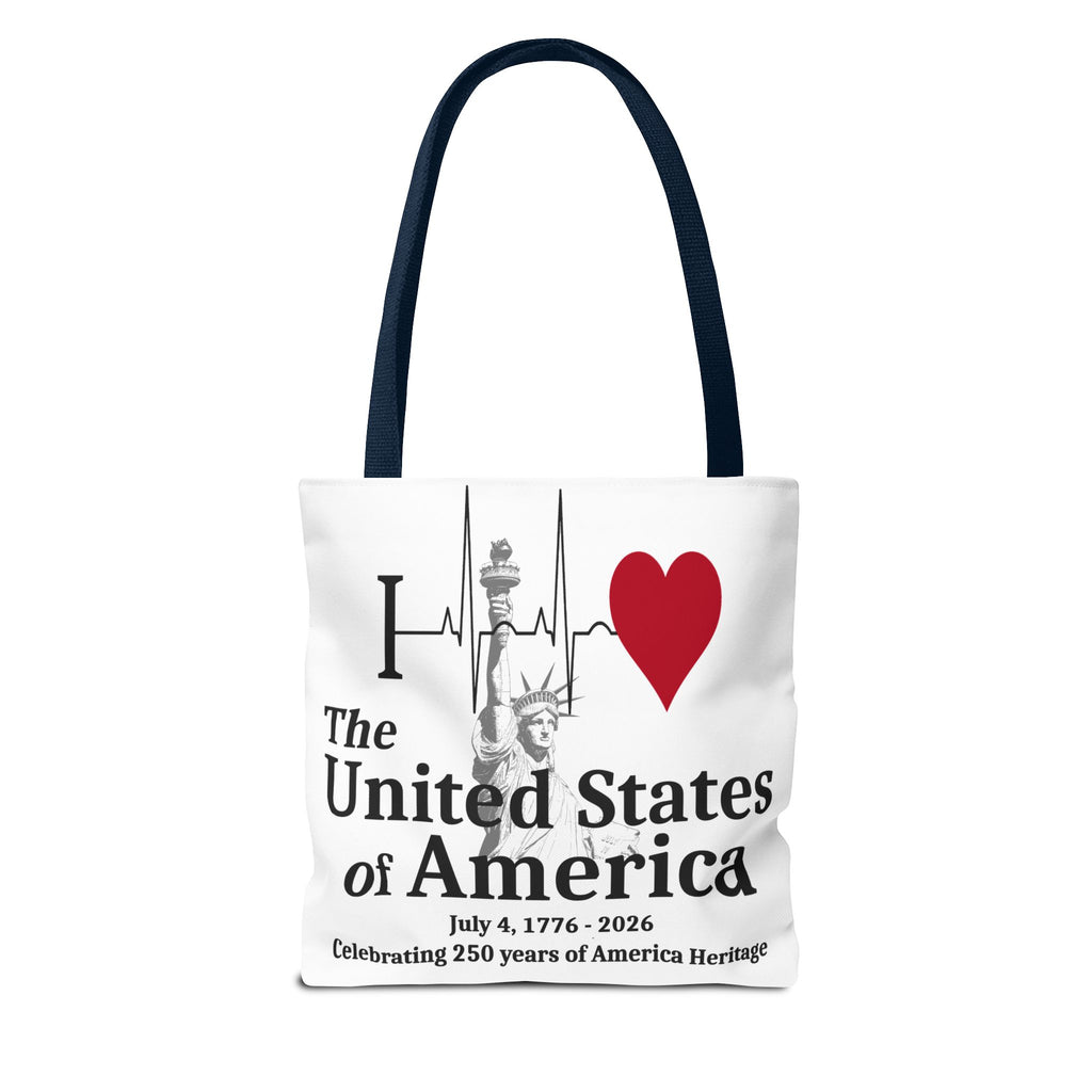 I Love The United States of America 250th Anniversary Patriotic Tote Bag