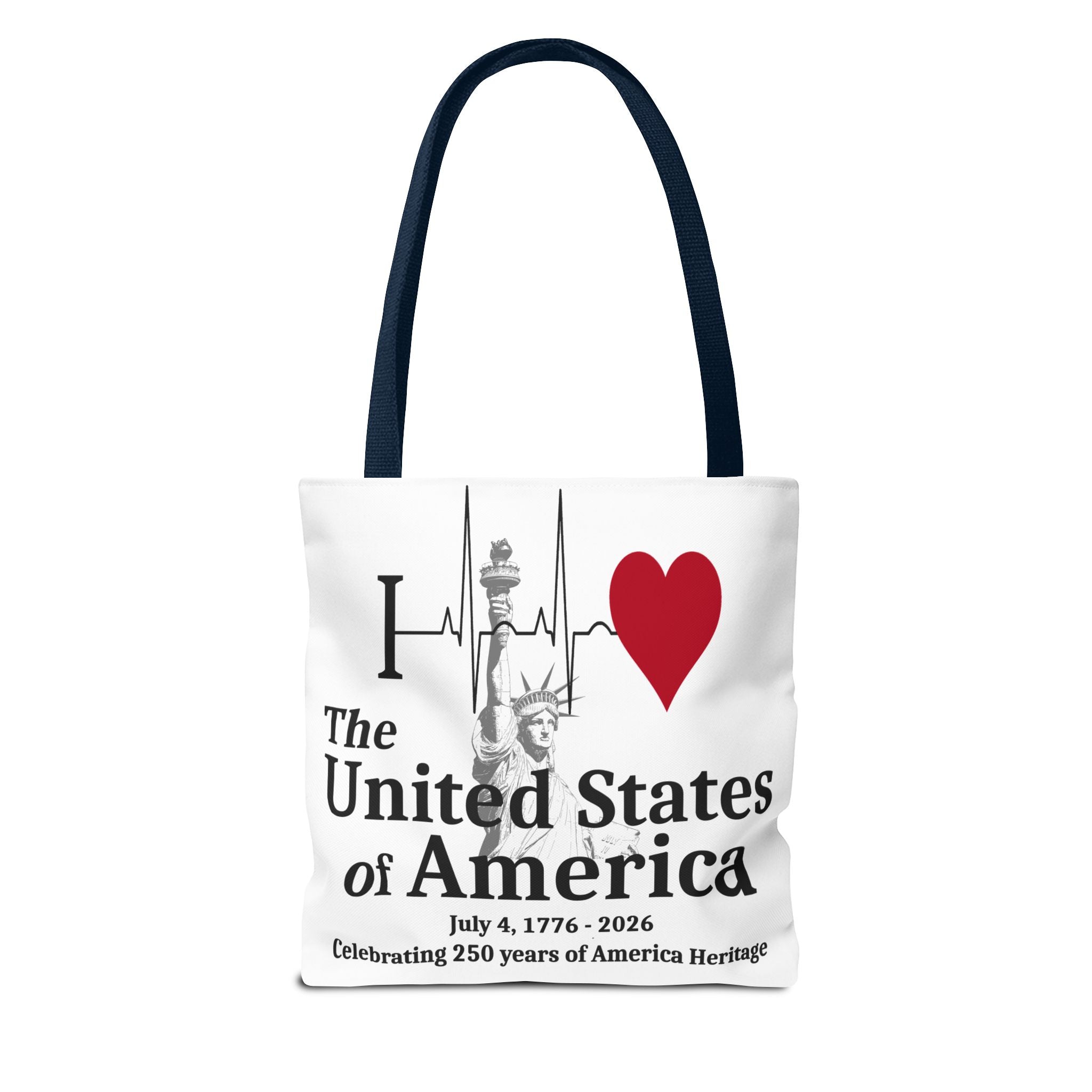 I Love The United States of America 250th Anniversary Patriotic Tote Bag