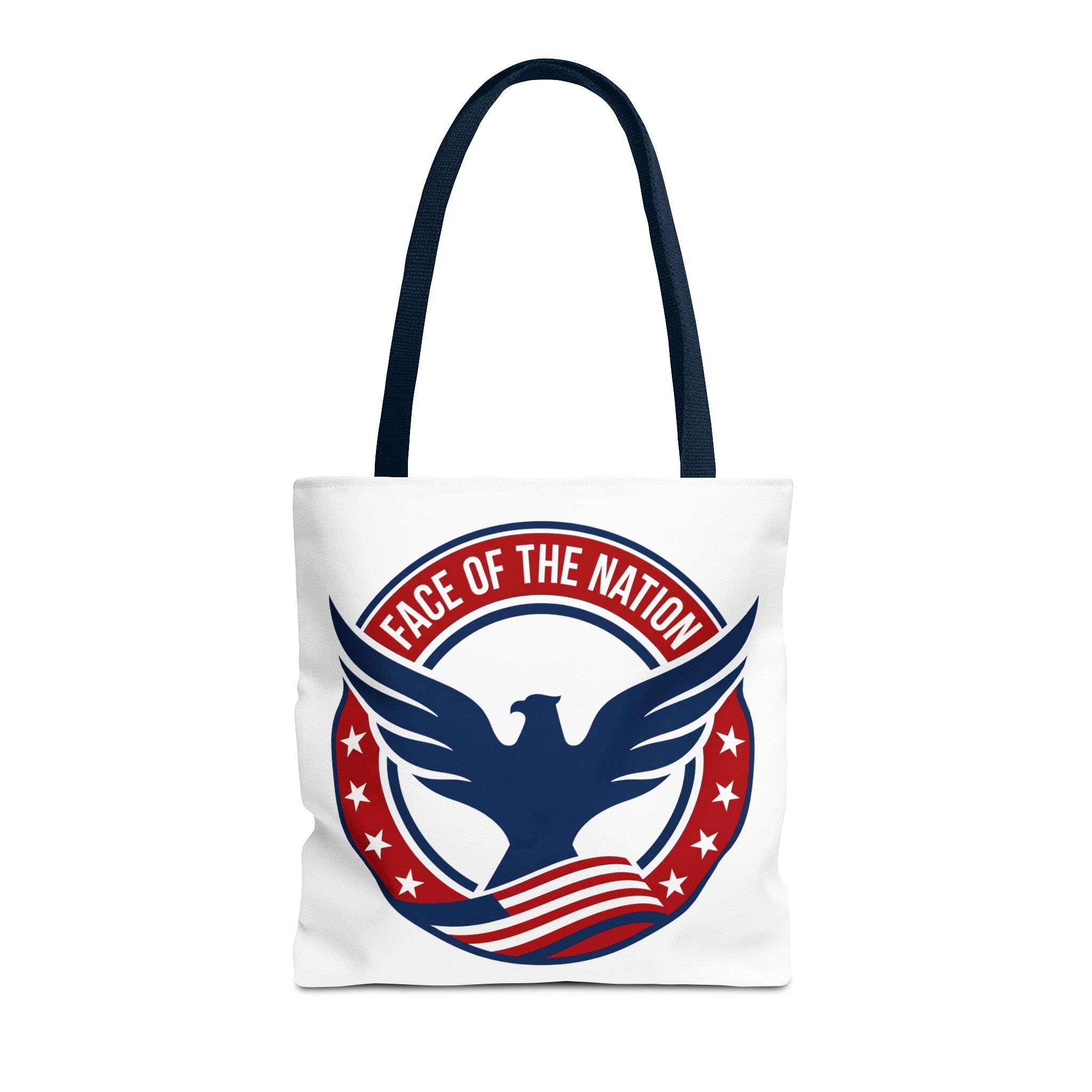 Patriotic 'Face of the Nation' Tote Bag — American Eagle Flag Design