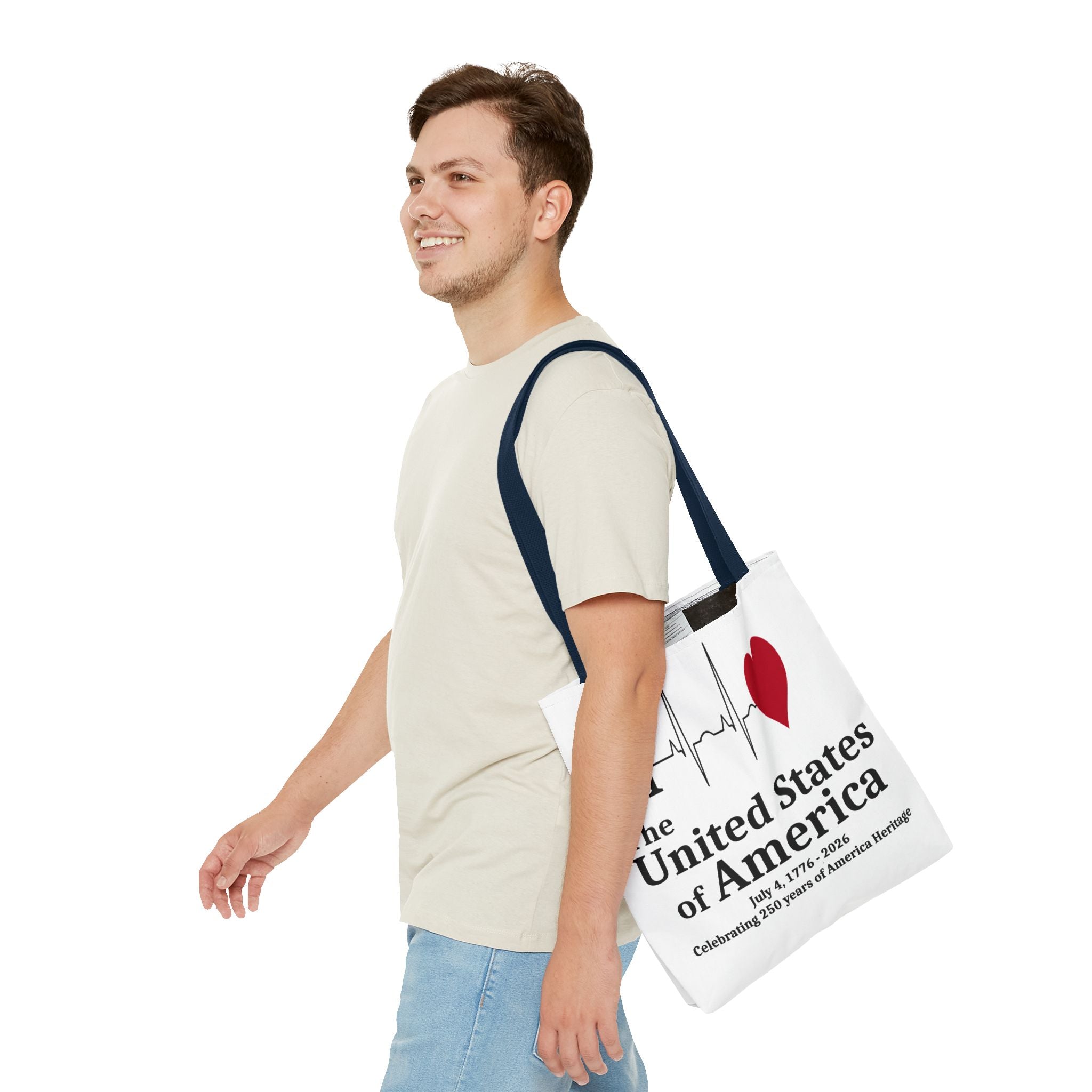 I Love The United States of America 250th Anniversary Patriotic Tote Bag