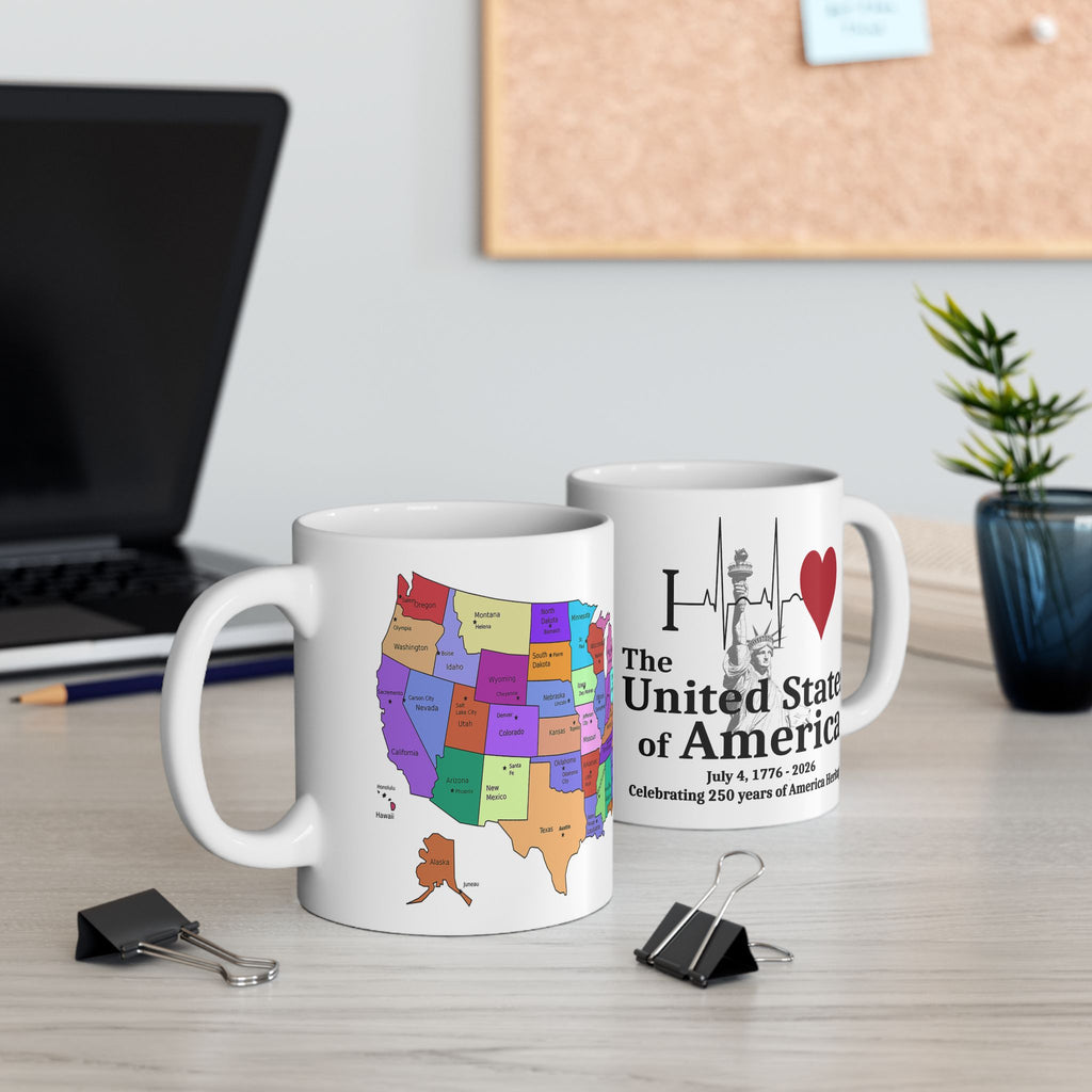 I ❤️ The United States of America — Lady Liberty w/Torch Mug