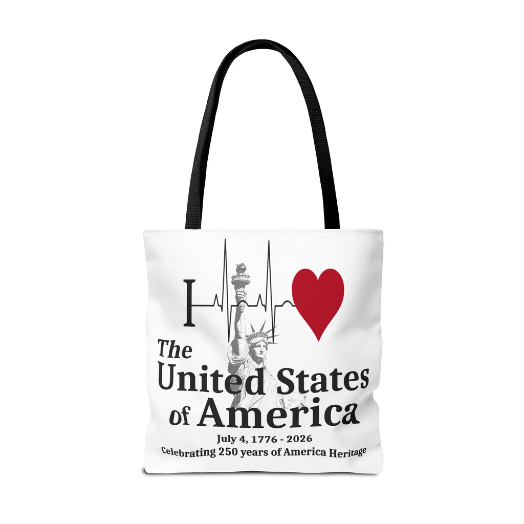 I Love The United States of America 250th Anniversary Patriotic Tote Bag