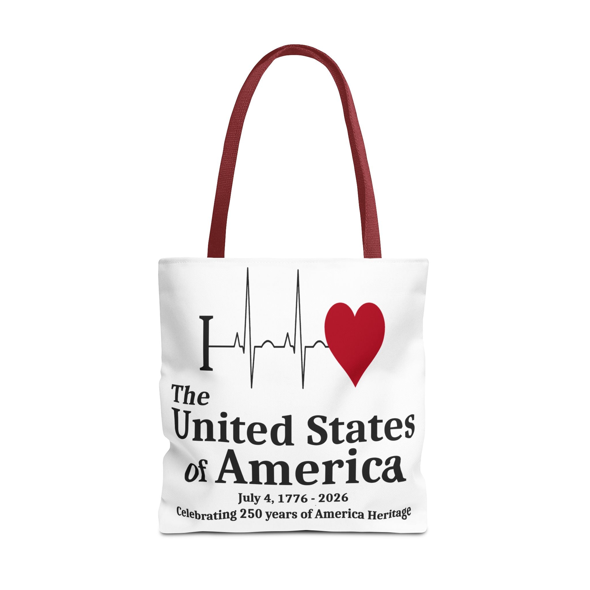 I Love The United States of America 250th Anniversary Patriotic Tote Bag