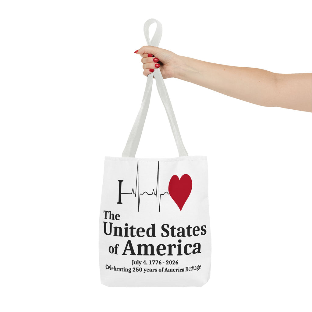 I Love The United States of America 250th Anniversary Patriotic Tote Bag