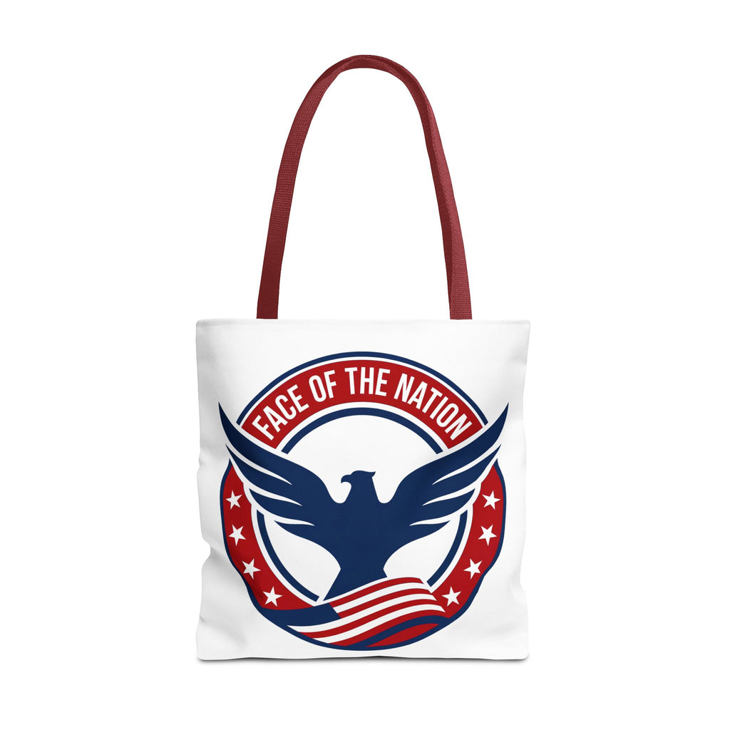 Patriotic 'Face of the Nation' Tote Bag — American Eagle Flag Design