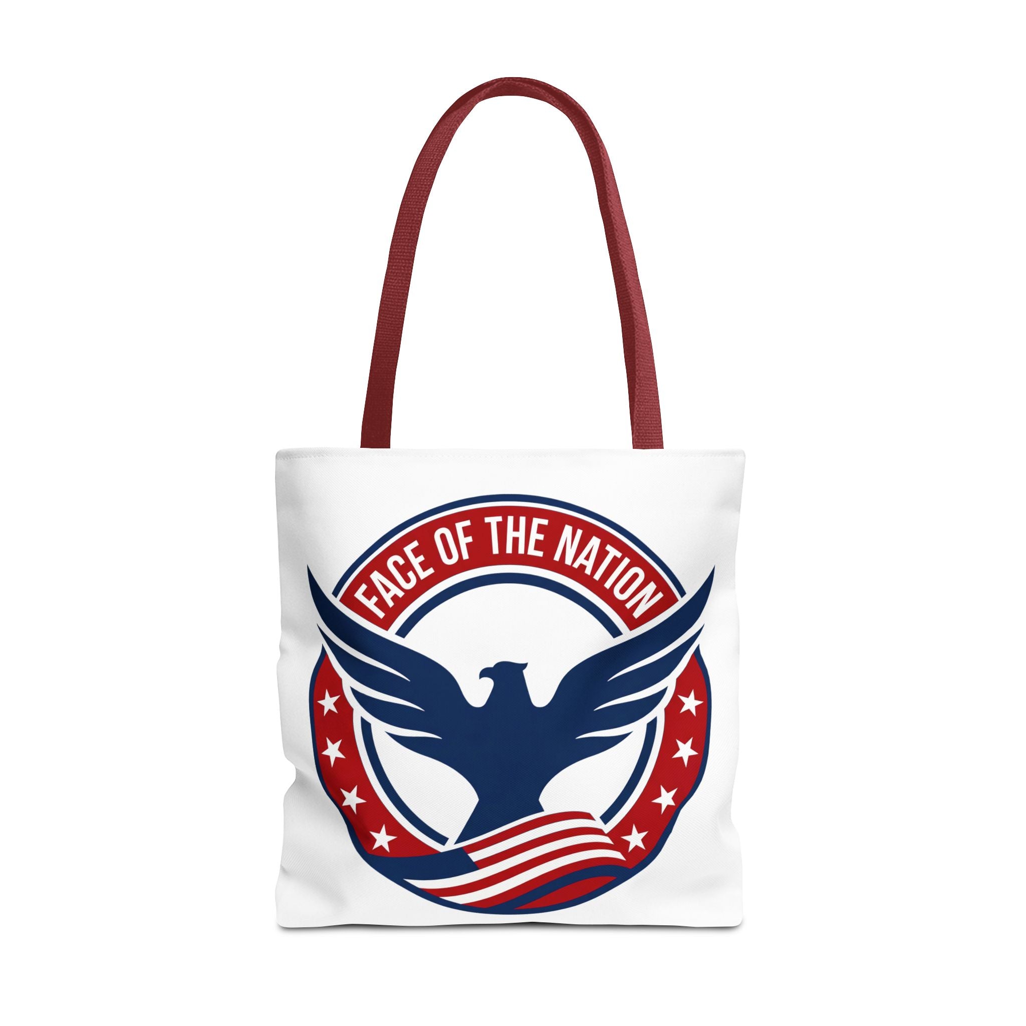 Patriotic 'Face of the Nation' Tote Bag — American Eagle Flag Design