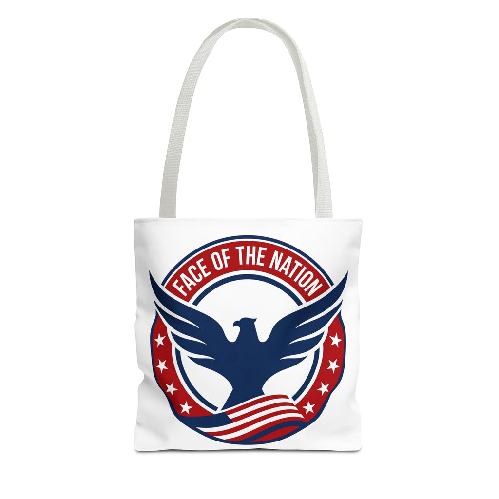 Patriotic 'Face of the Nation' Tote Bag — American Eagle Flag Design