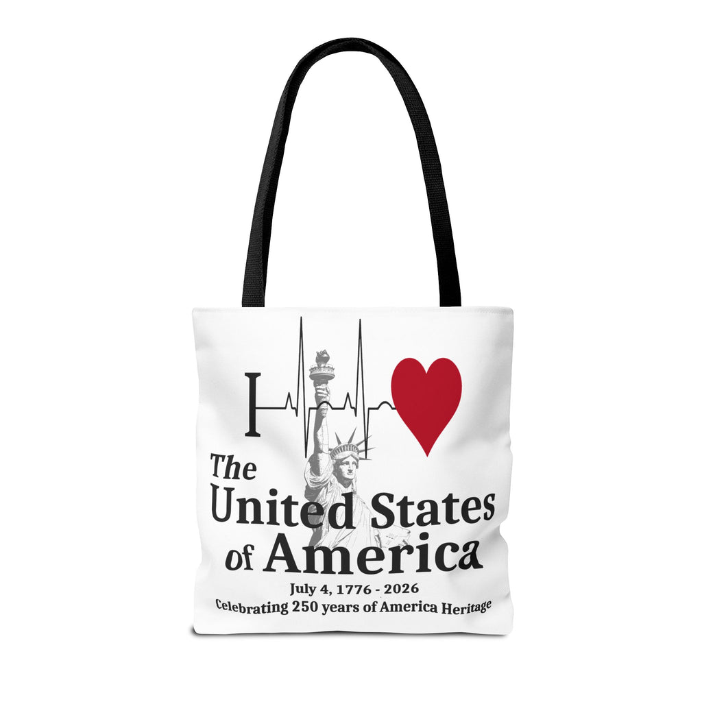 I Love The United States of America 250th Anniversary Patriotic Tote Bag
