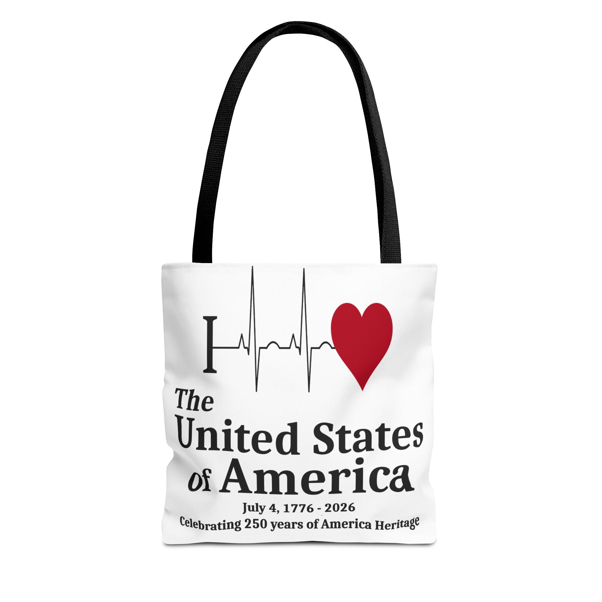 I Love The United States of America 250th Anniversary Patriotic Tote Bag