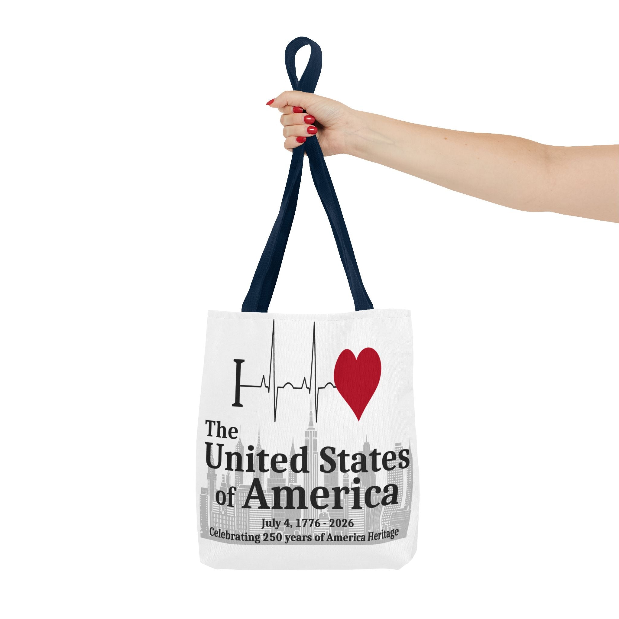 I Love The United States of America 250th Anniversary Patriotic Tote Bag