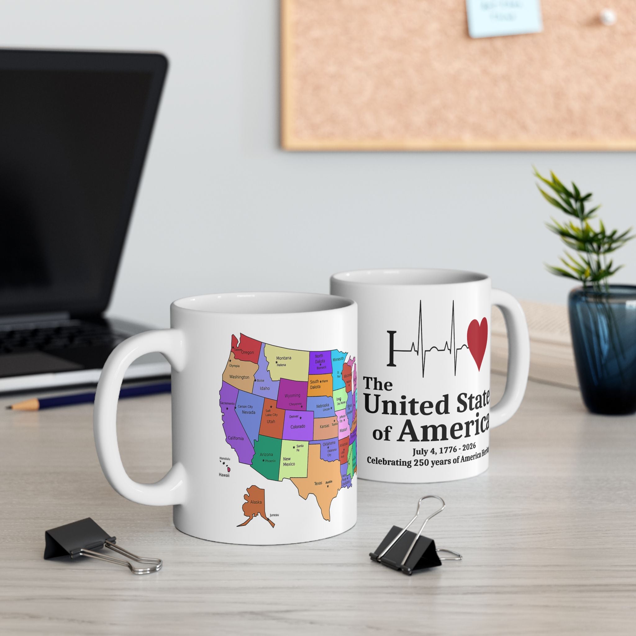 I ❤️ The United States of America — 250 Years Heritage Mug