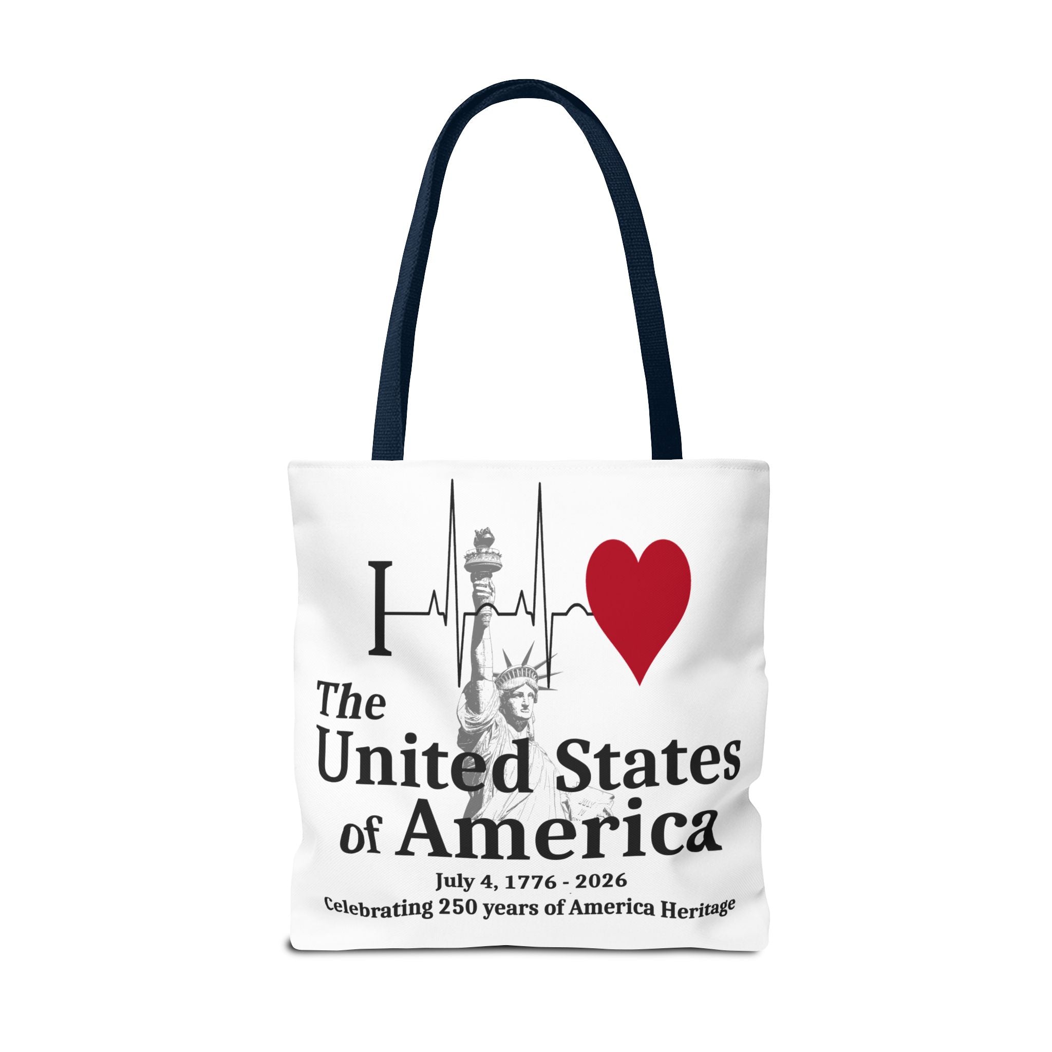I Love The United States of America 250th Anniversary Patriotic Tote Bag