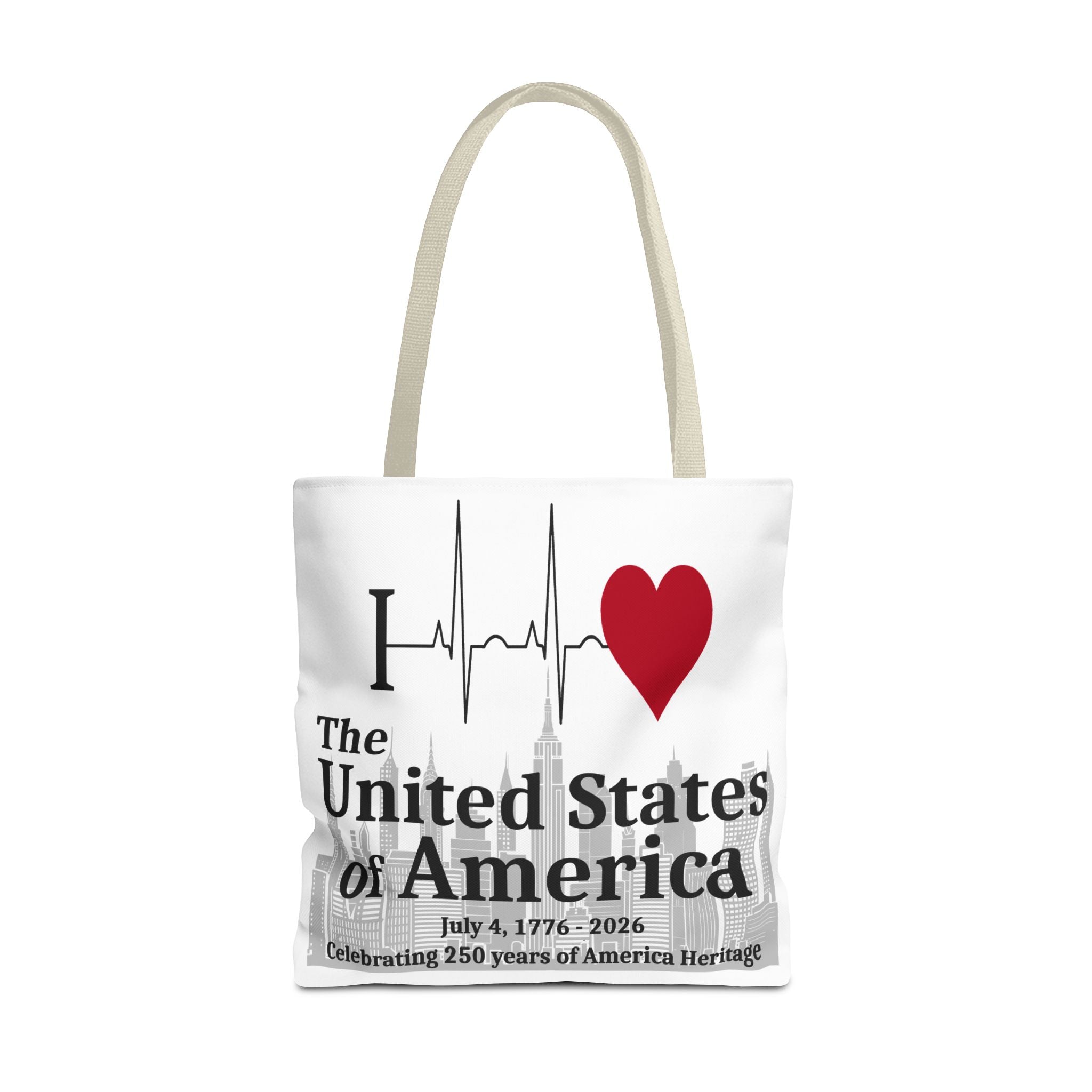 I Love The United States of America 250th Anniversary Patriotic Tote Bag
