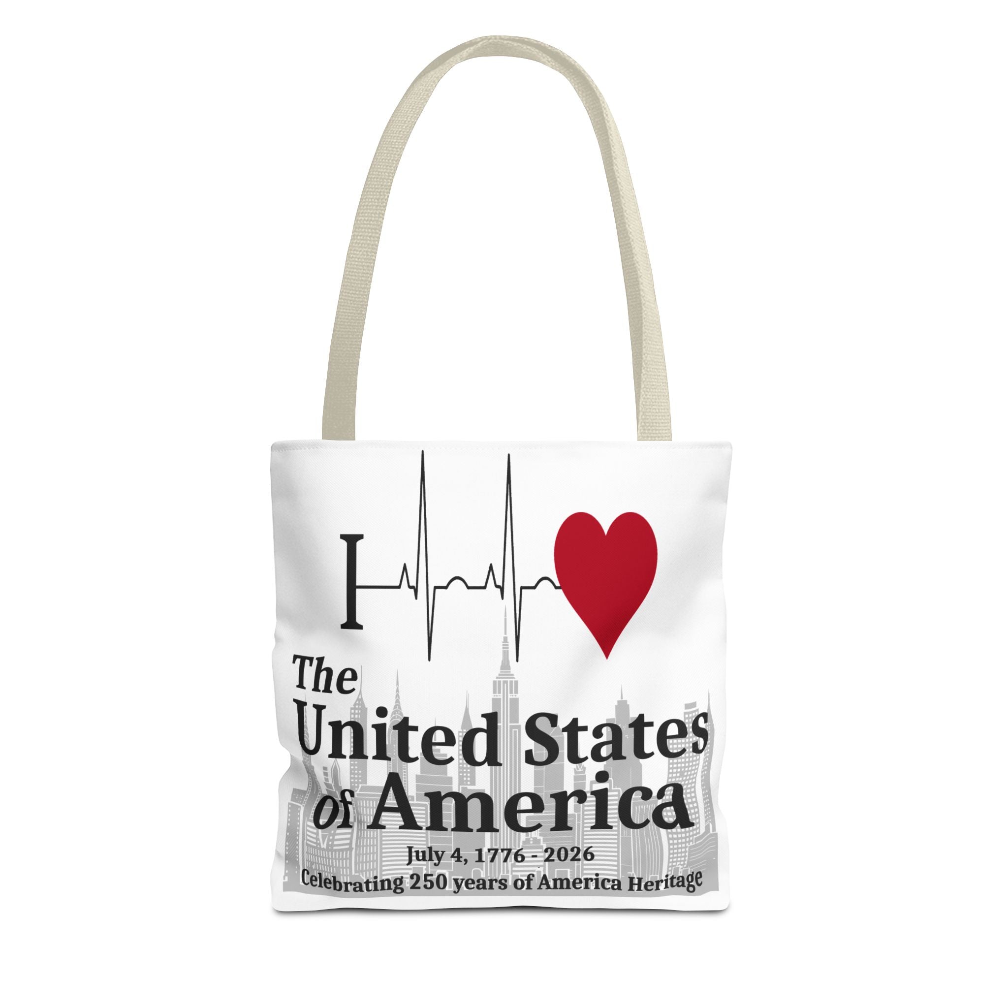 I Love The United States of America 250th Anniversary Patriotic Tote Bag