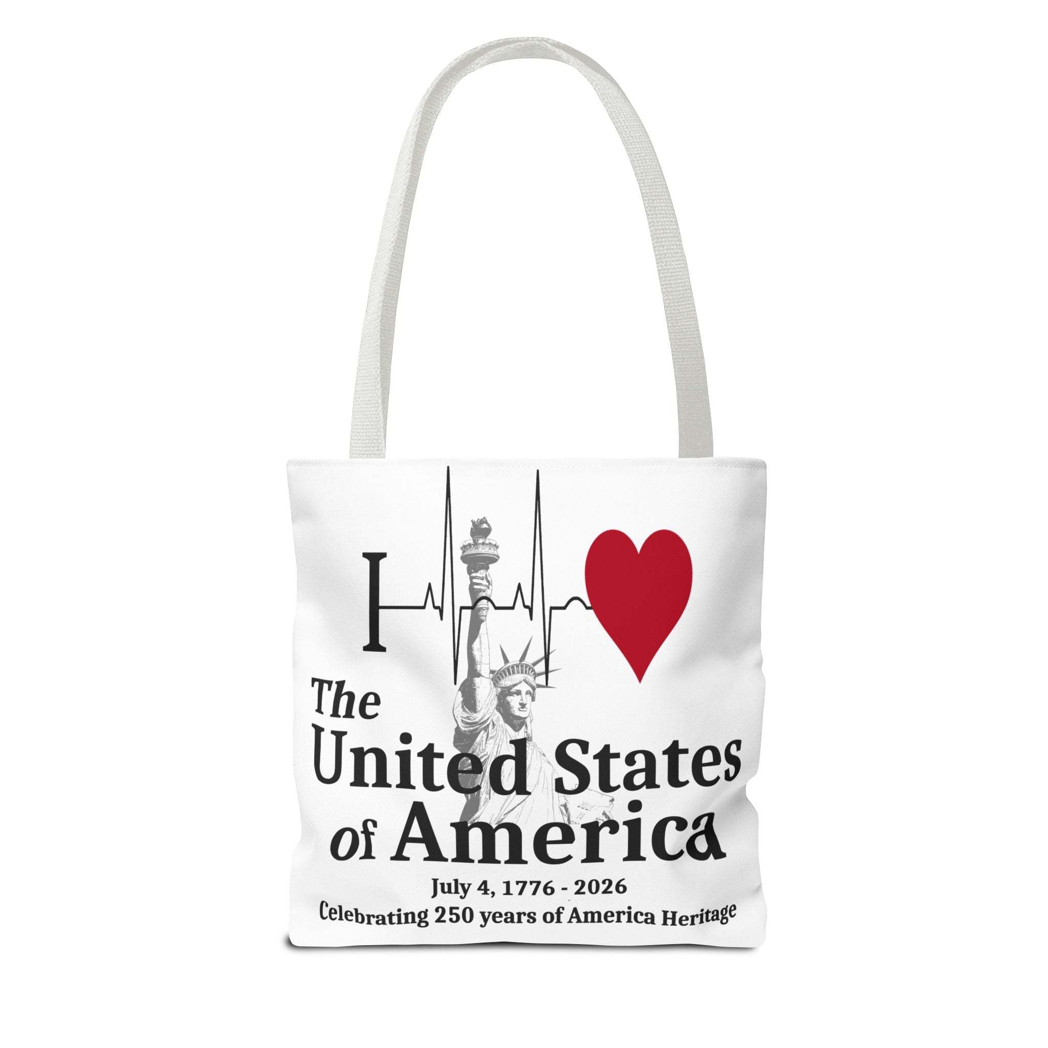 I Love The United States of America 250th Anniversary Patriotic Tote Bag