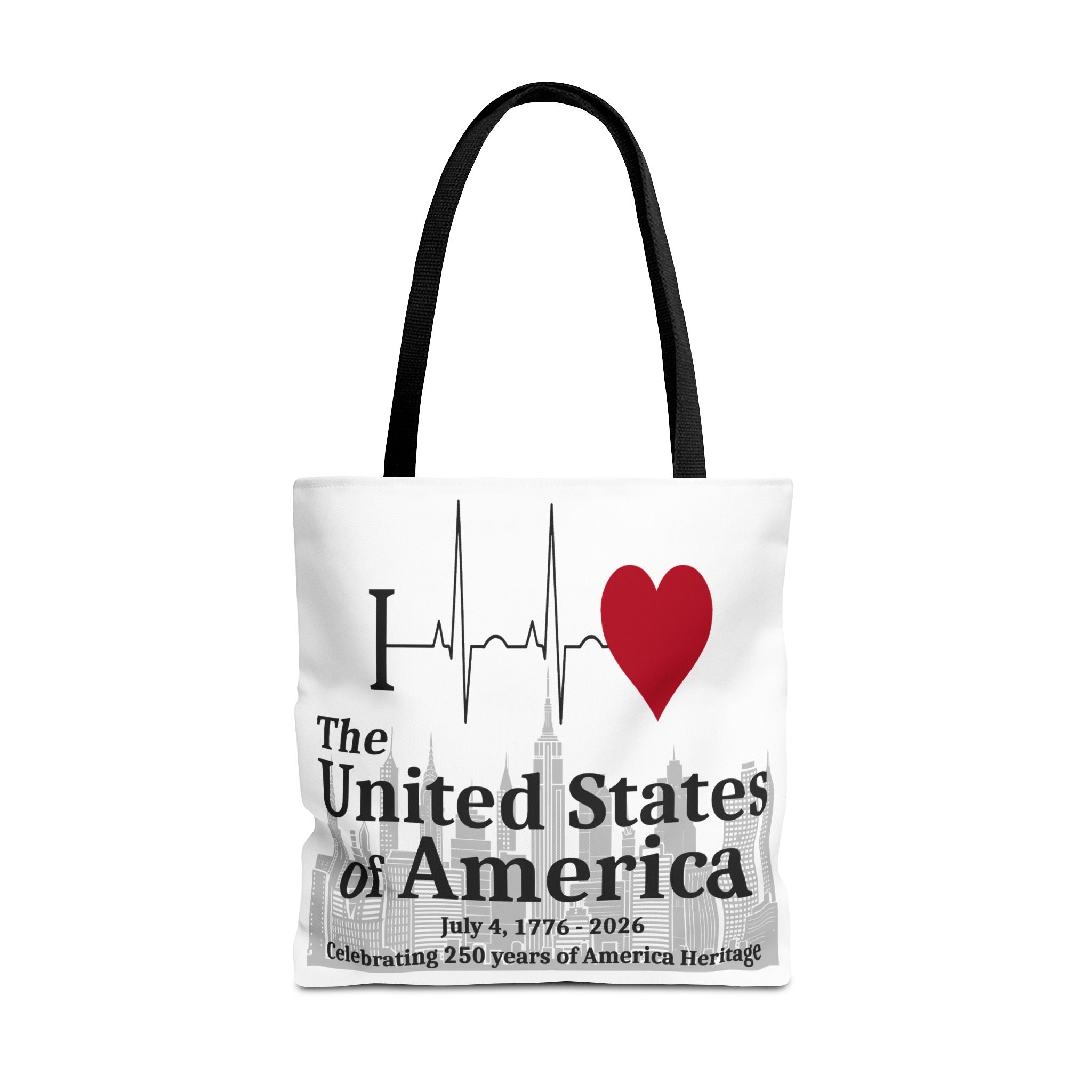I Love The United States of America 250th Anniversary Patriotic Tote Bag