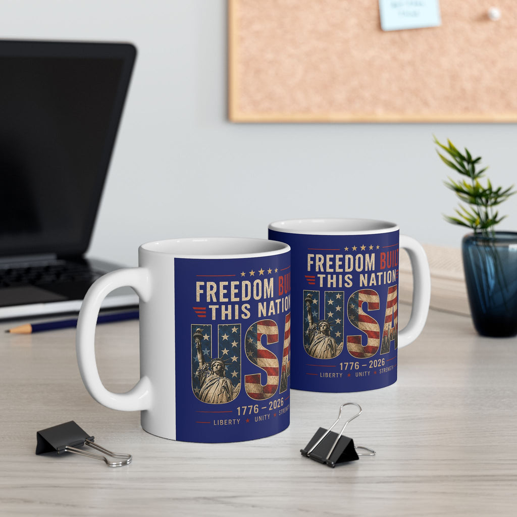 Freedom Built This Nation Mug